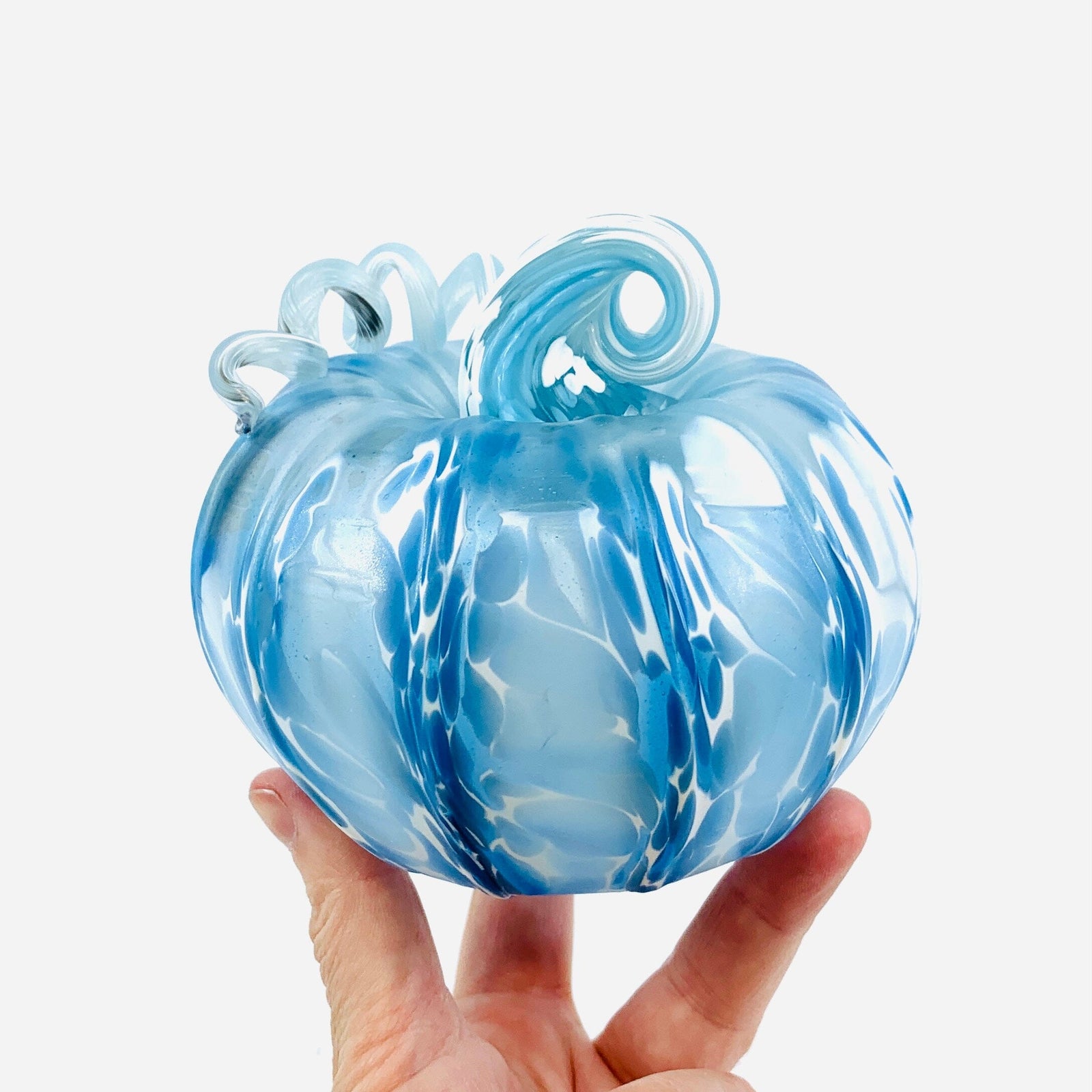 Daily Pumpkin 671 Coastal Matte Squat Gabby Luke Adams Glass Blowing Studio 