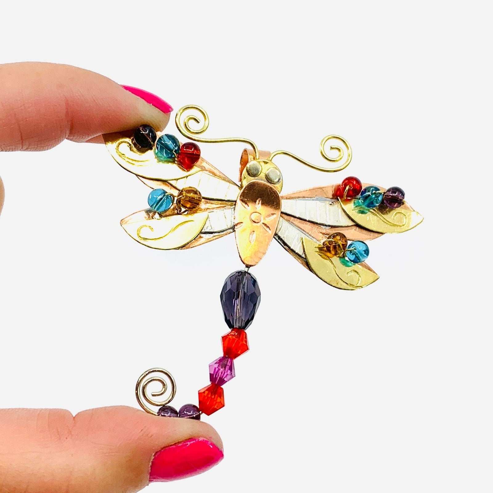 Plant Huggers 29, Bright Wings Dragonfly Miniature Pilgrim Imports 