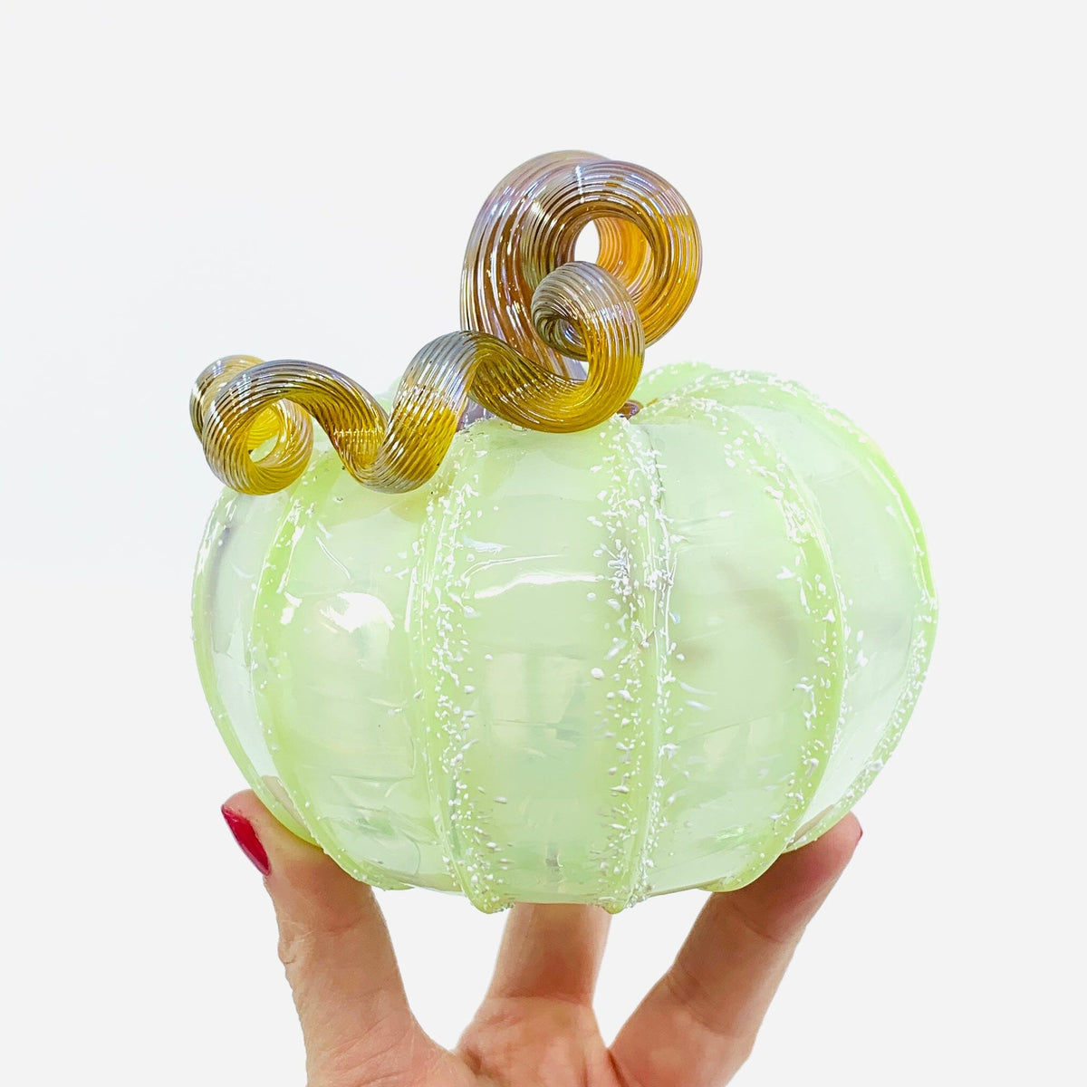 Daily Pumpkin 2126 Holiday Squat and Mercury Tree Ornament Gabby Luke Adams Glass Blowing Studio 