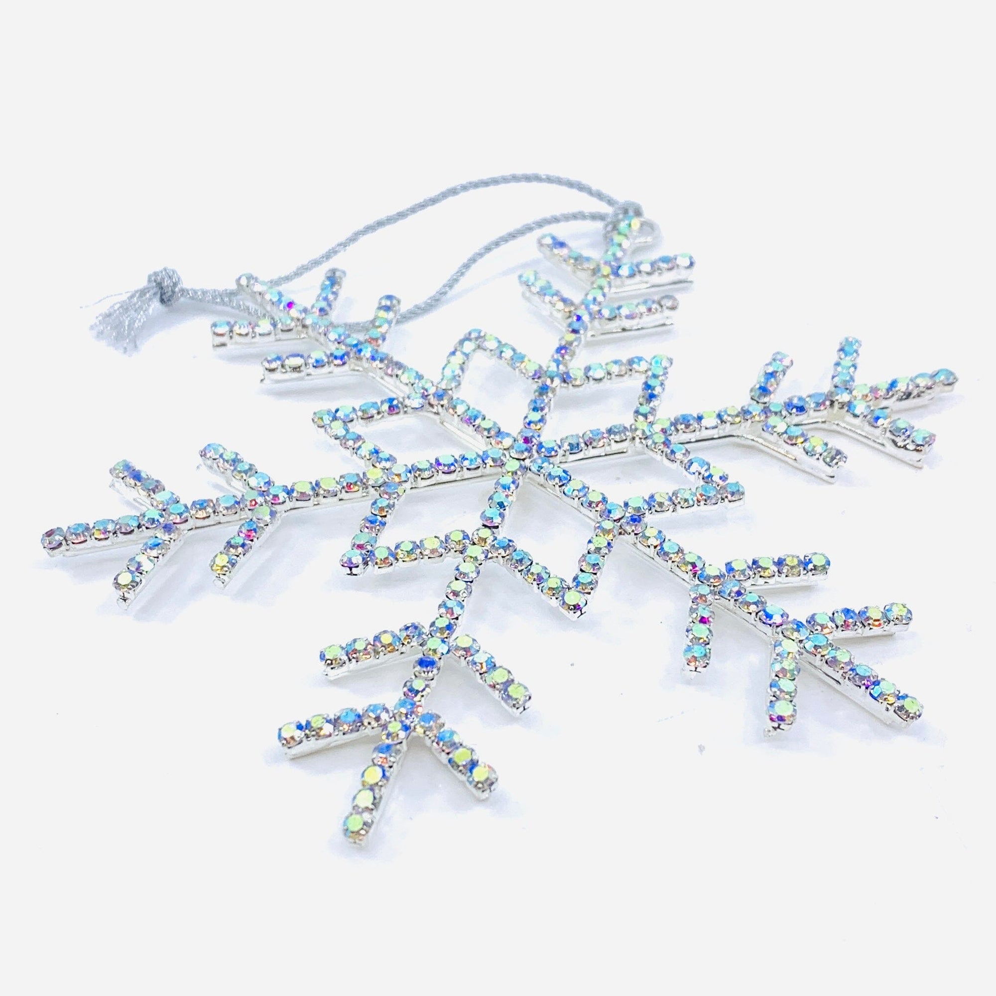 Brilliant Rhinestone Snowflake Ornament Oak Street 