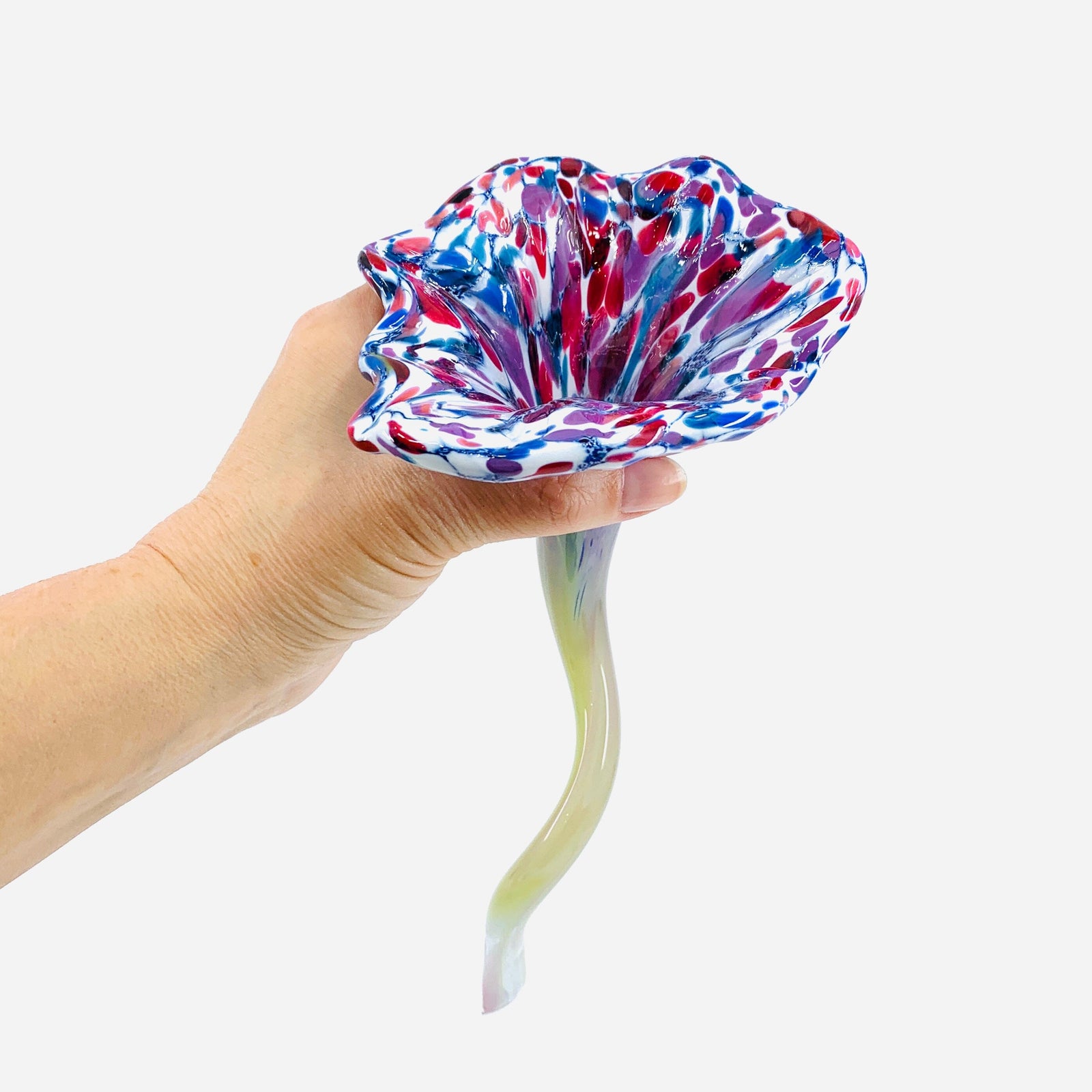 Pulled Glass Flower 57 Decor Luke Adams Glass Blowing Studio 