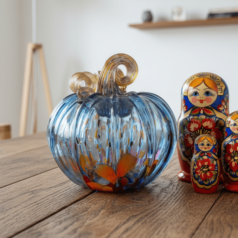 Daily Pumpkin 3623 Squat Gabby Luke Adams Glass Blowing Studio 