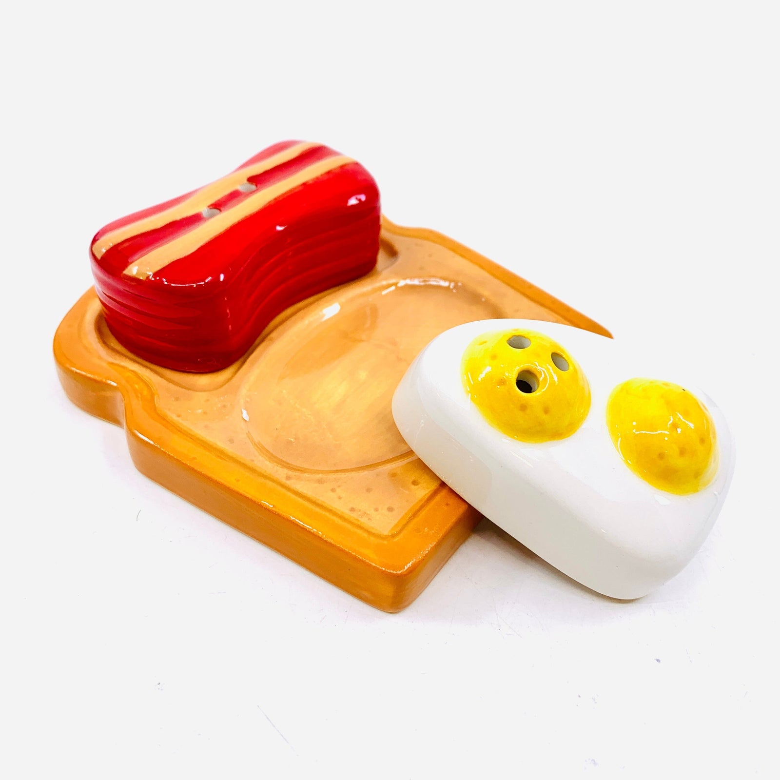 Country Breakfast Salt and Pepper Shakers Transpac 