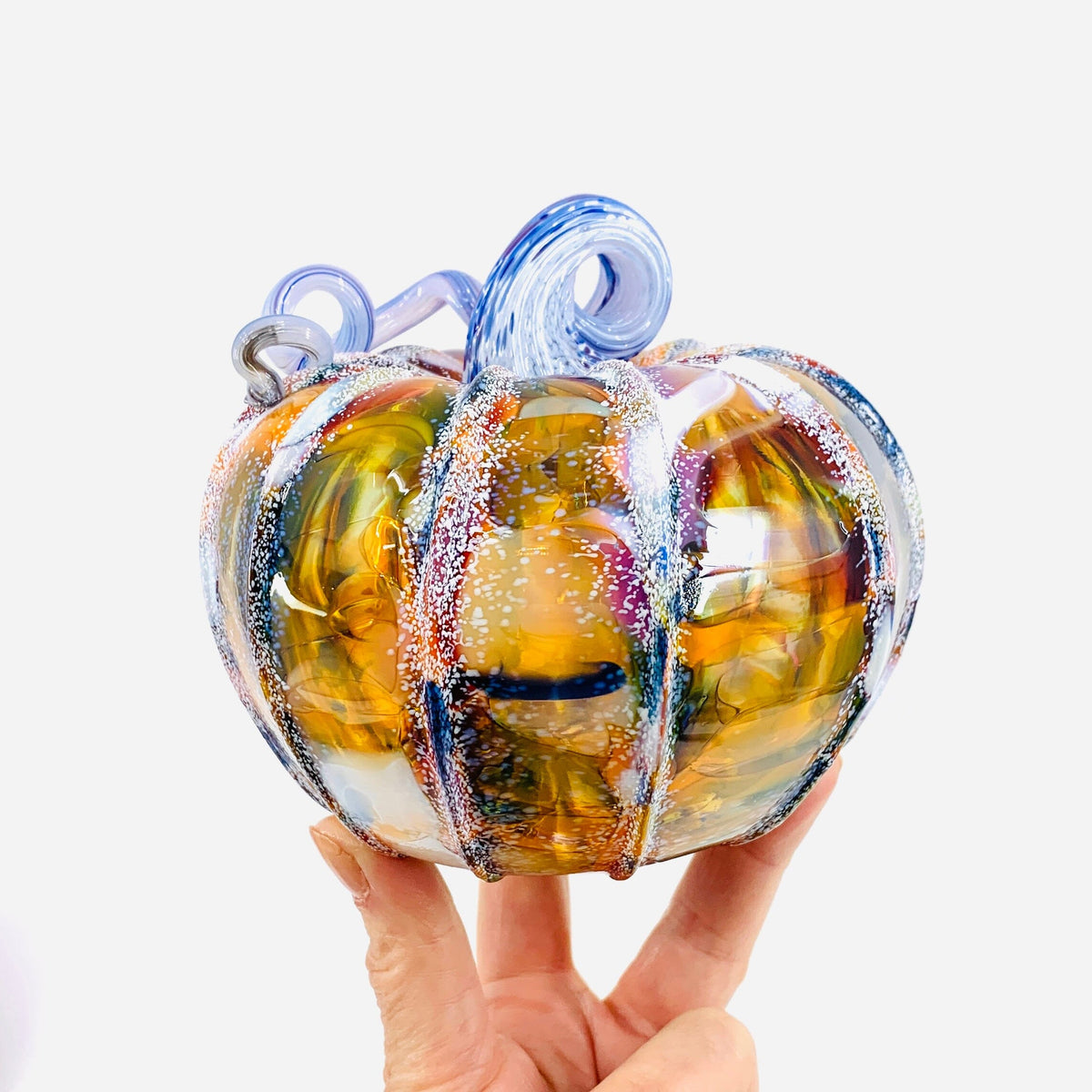 Daily Pumpkin 208 Squat Gabby Luke Adams Glass Blowing Studio 