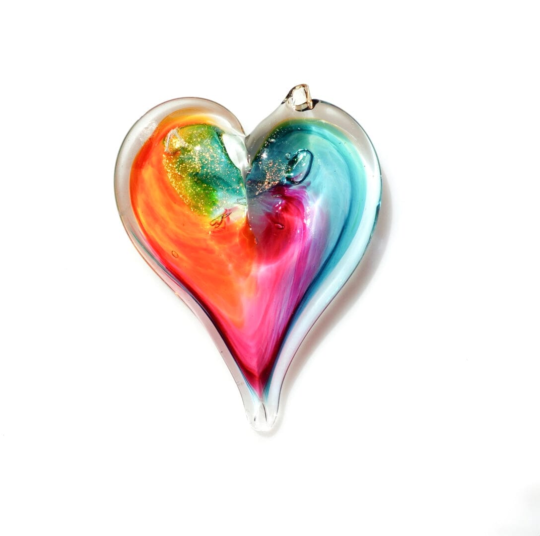Glass Heart Suncatcher - Dream Suncatcher Luke Adams Glass Blowing Studio 