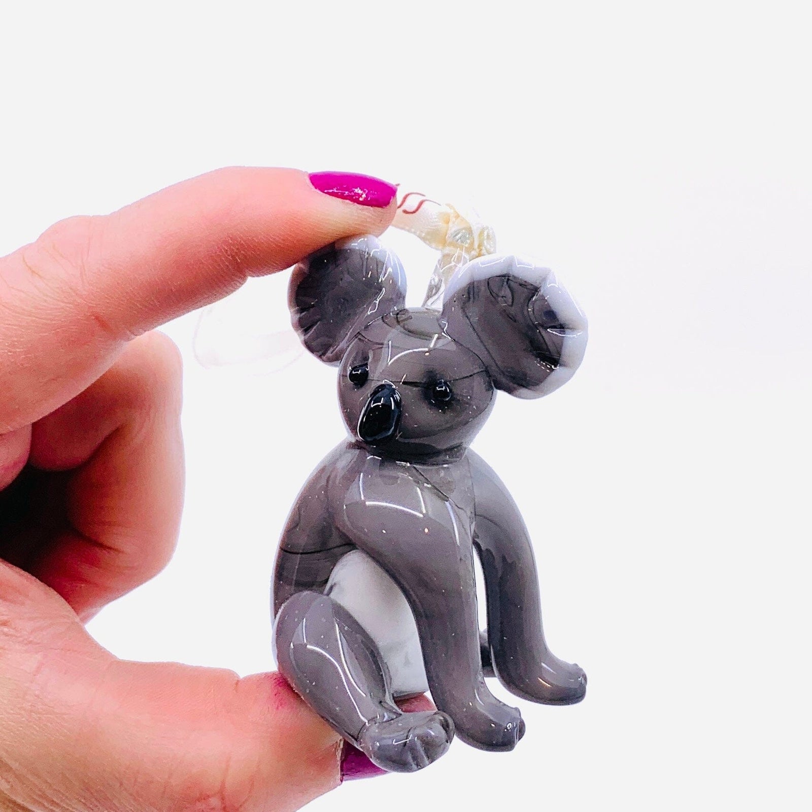 Ribbon Glass Ornament 22, Koala Art Studio 