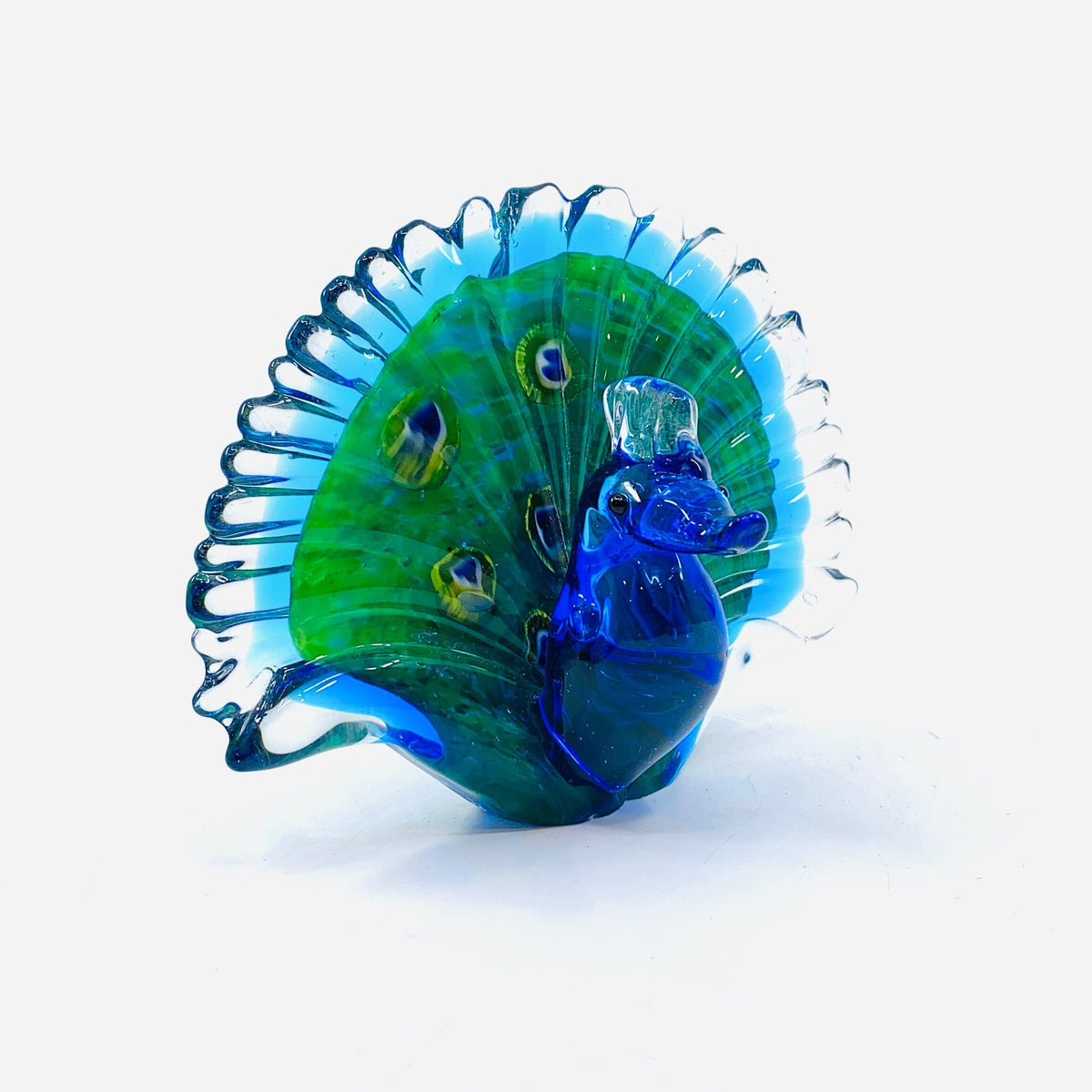 Peacock Fan-Tail Paperweight