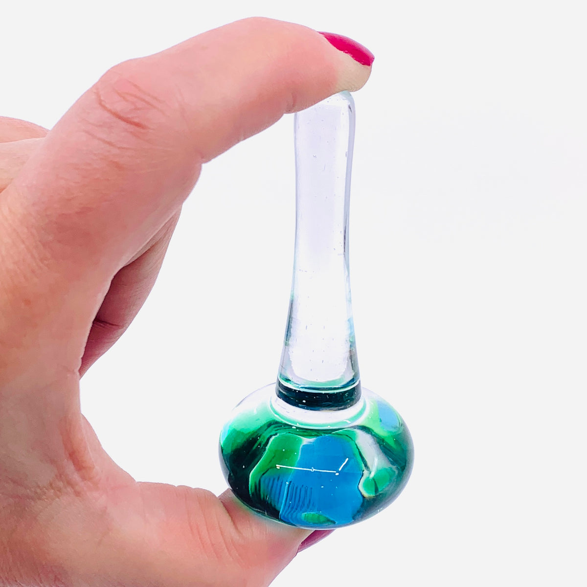 Artisan Glass Ring Holder, 5 Confetti