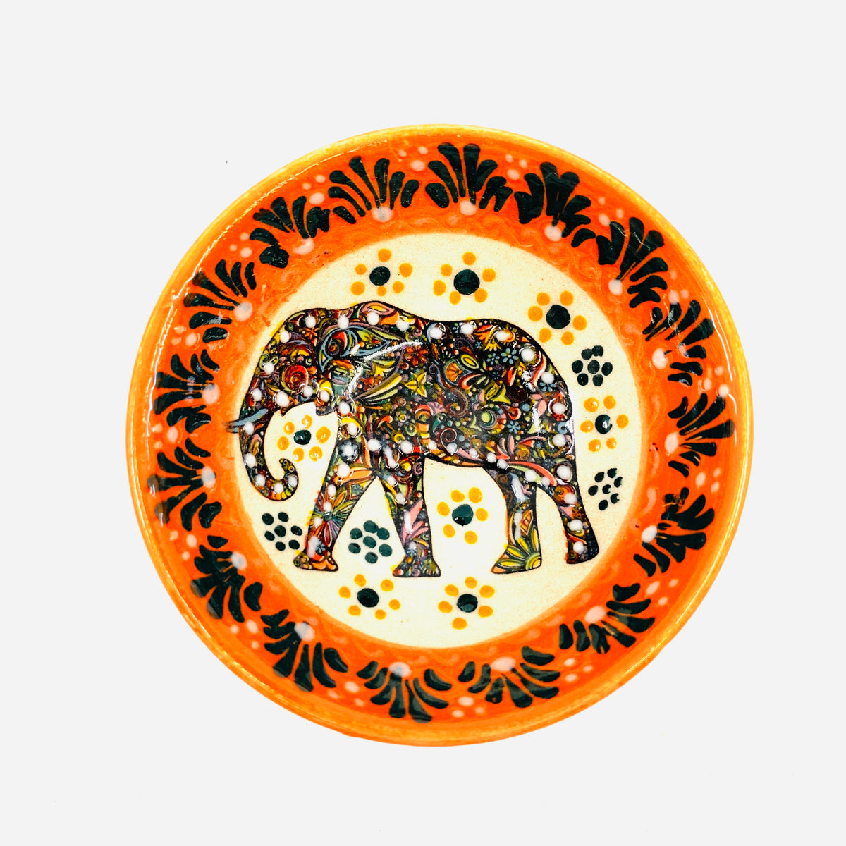 Handmade Turkish Bowl with Elephant Design 174