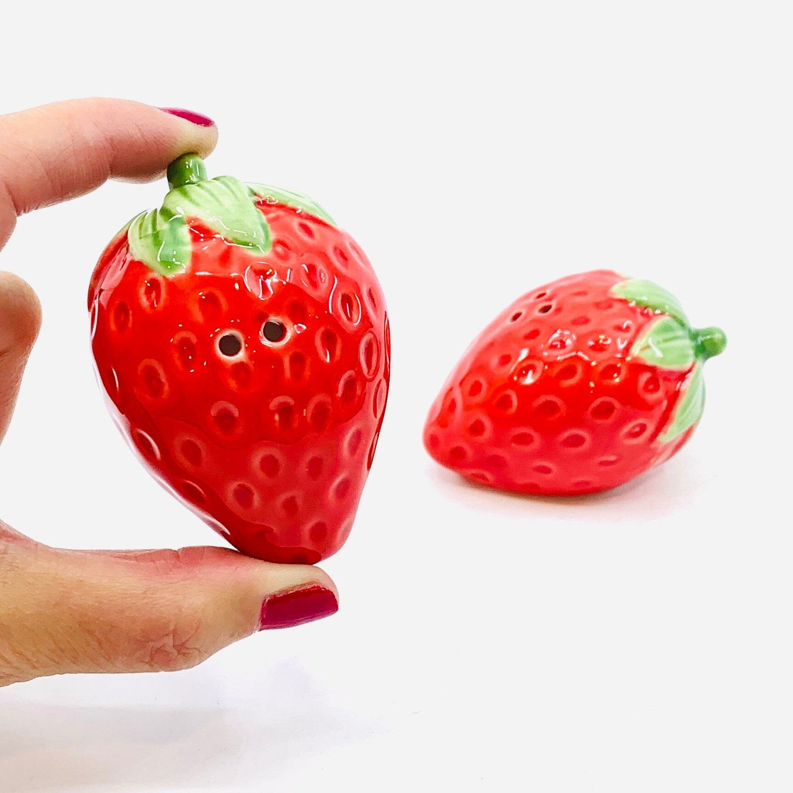 Strawberry Salt and Pepper Shakers Creative Co-Op 