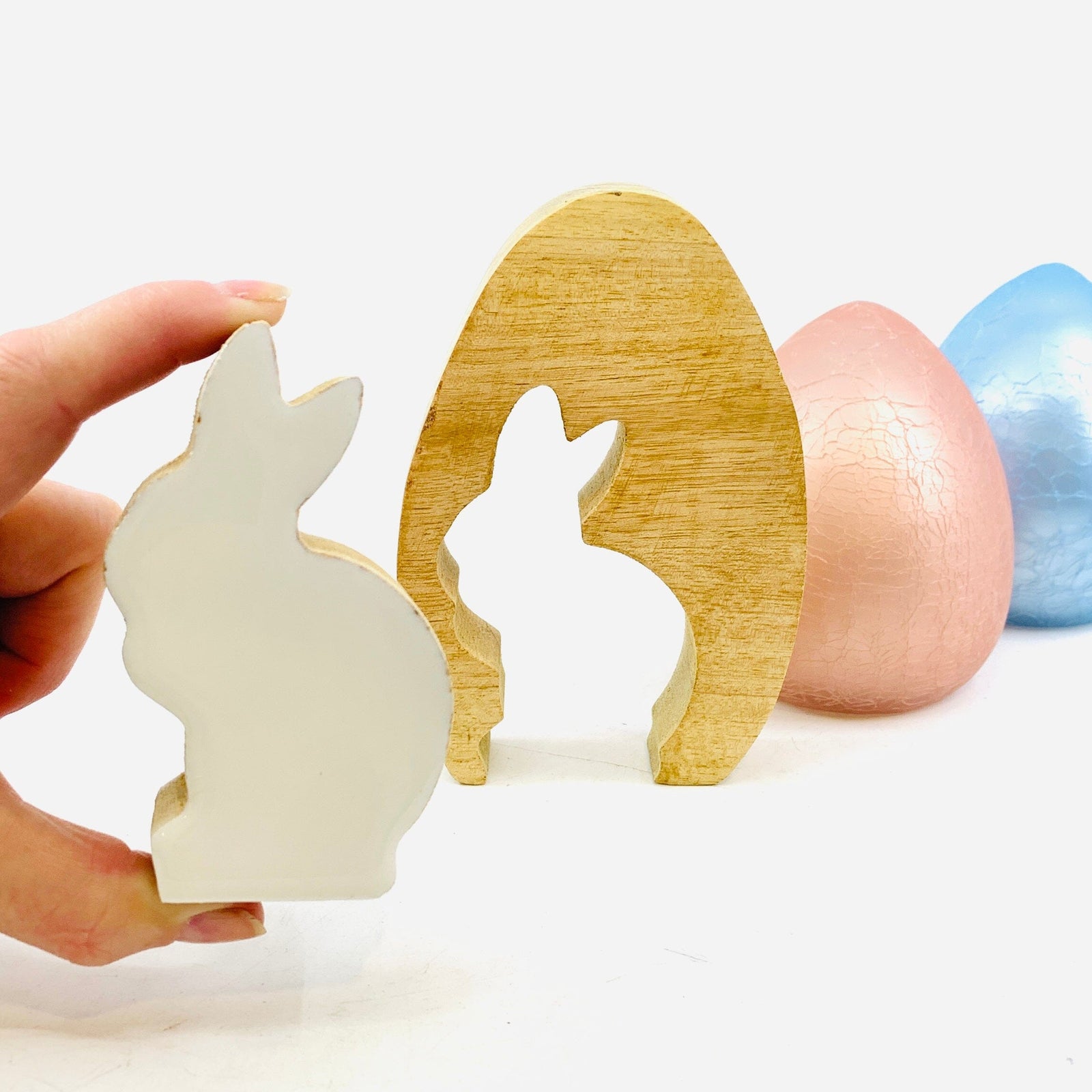Wooden Enamel Easter Egg Décor KEL-TOY 