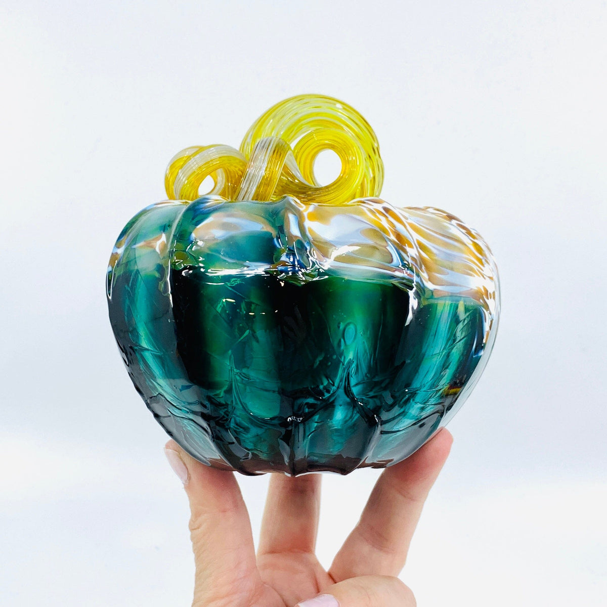 Daily Pumpkin 864 “Oops” Squat Gabby Luke Adams Glass Blowing Studio 