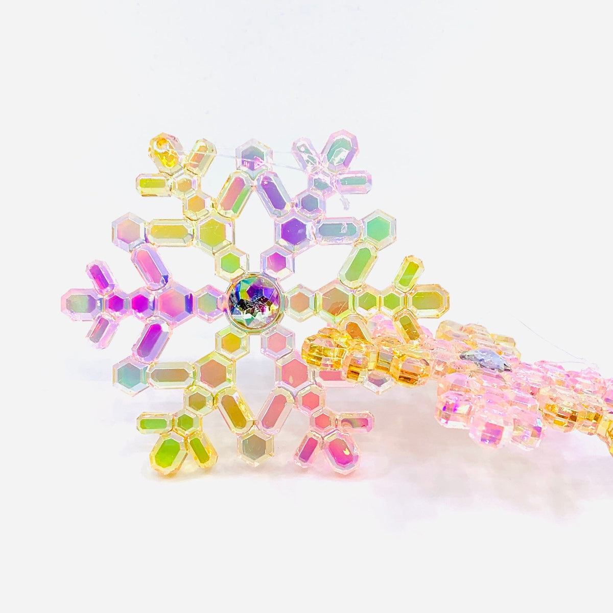 Iridescent Snowflake Crystal Acrylic Ornament Ornament GANZ 