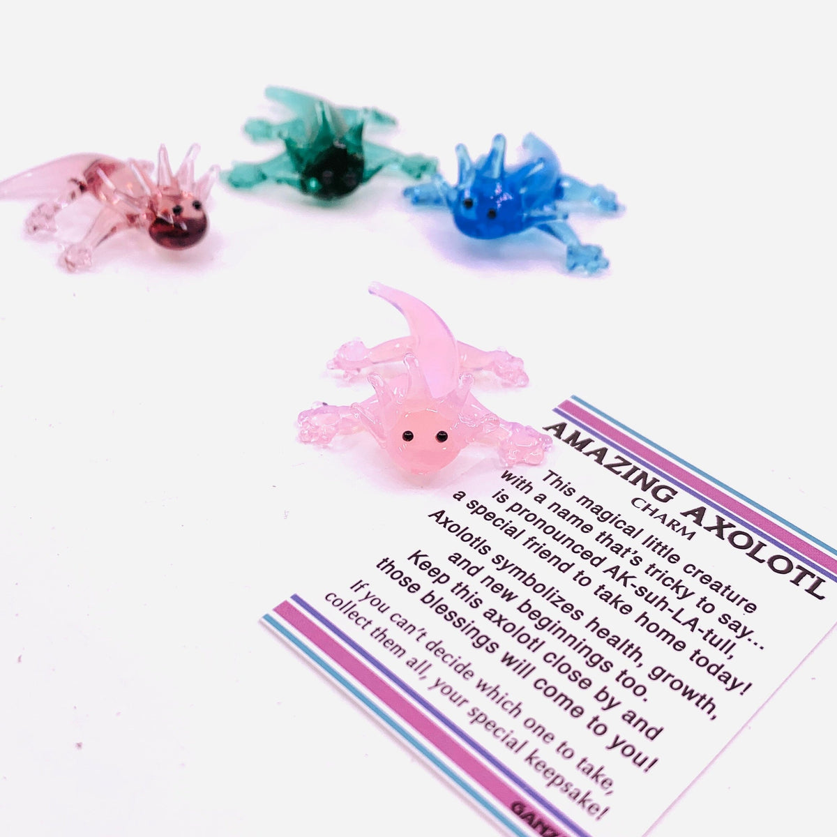 Amazing Axolotl Pocket Charm PT89 Miniature GANZ Pink 