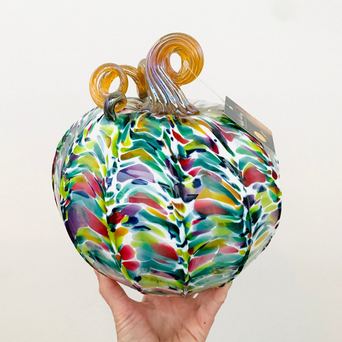 Daily Pumpkin Jewel Large Daily Pumpkin Luke Adams Glass Blowing Studio 