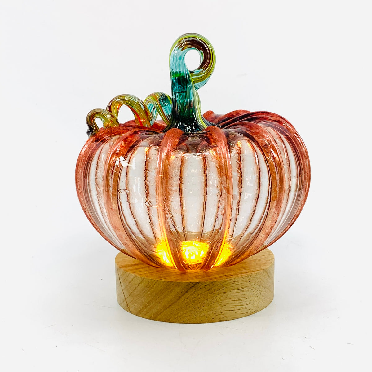 Cordless Wooden Lighted Base