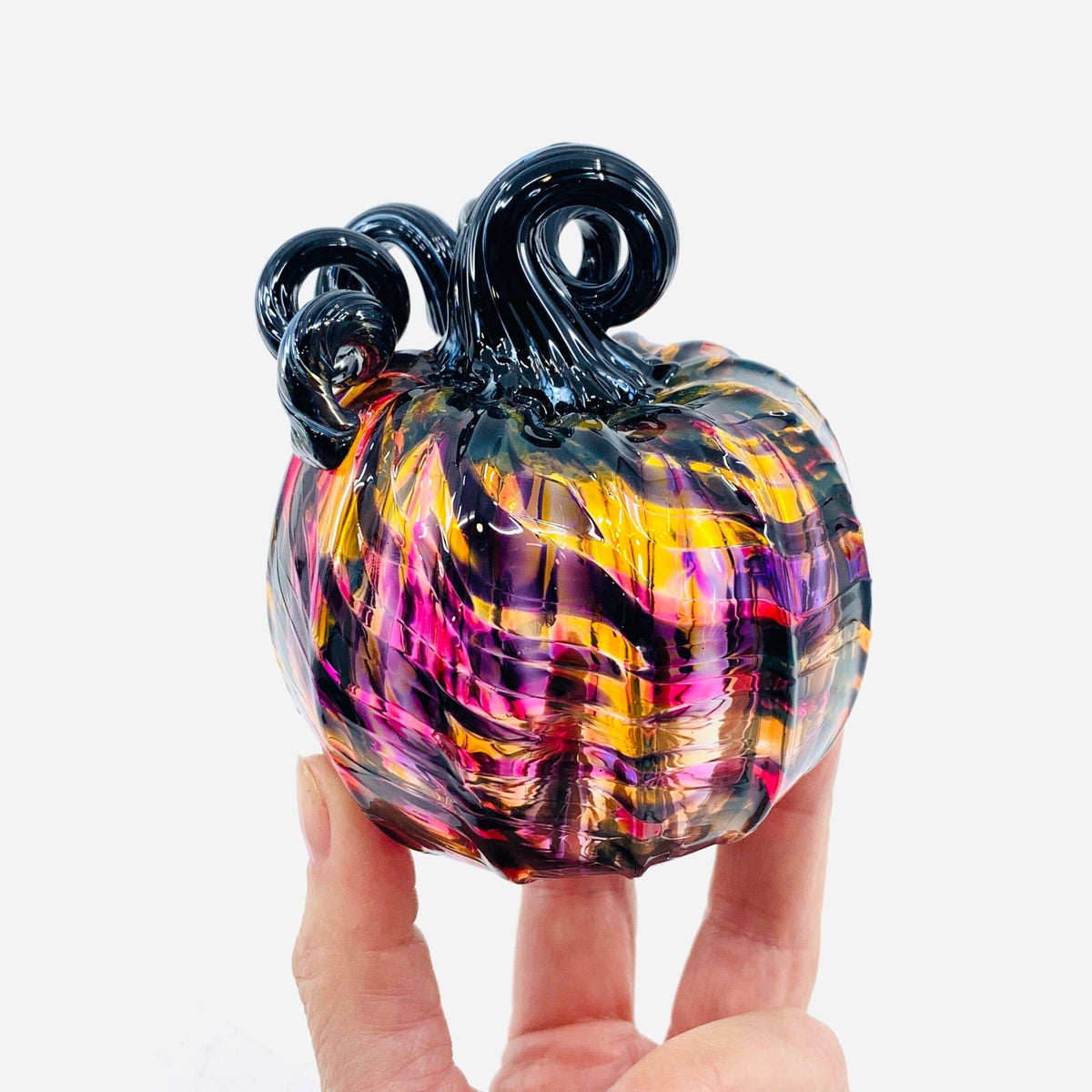 Daily Pumpkin 1341 Mini Daily Pumpkin Luke Adams Glass Blowing Studio 