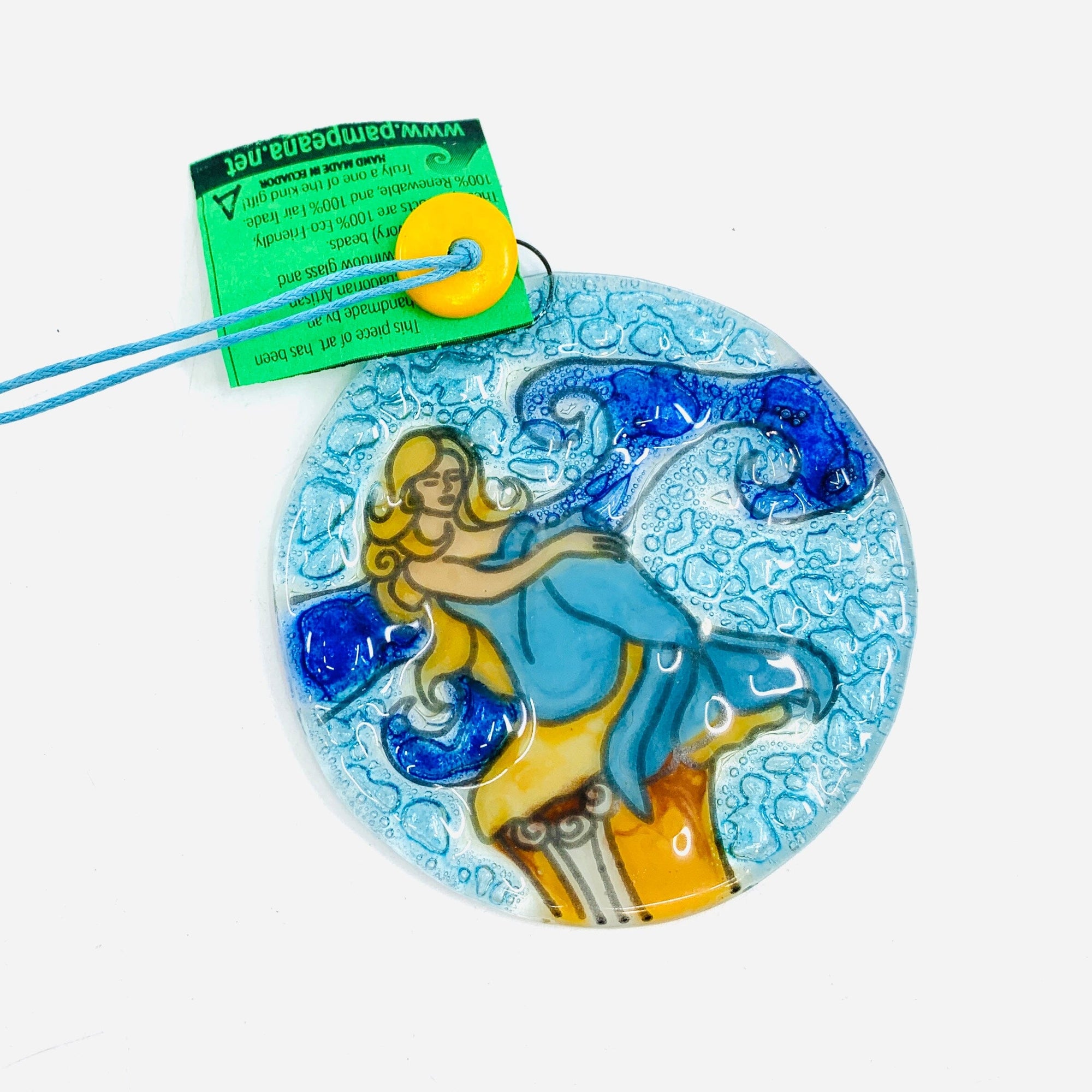 Fair Trade Ornament 145 Blonde Mermaid Ornament Pam Peana 