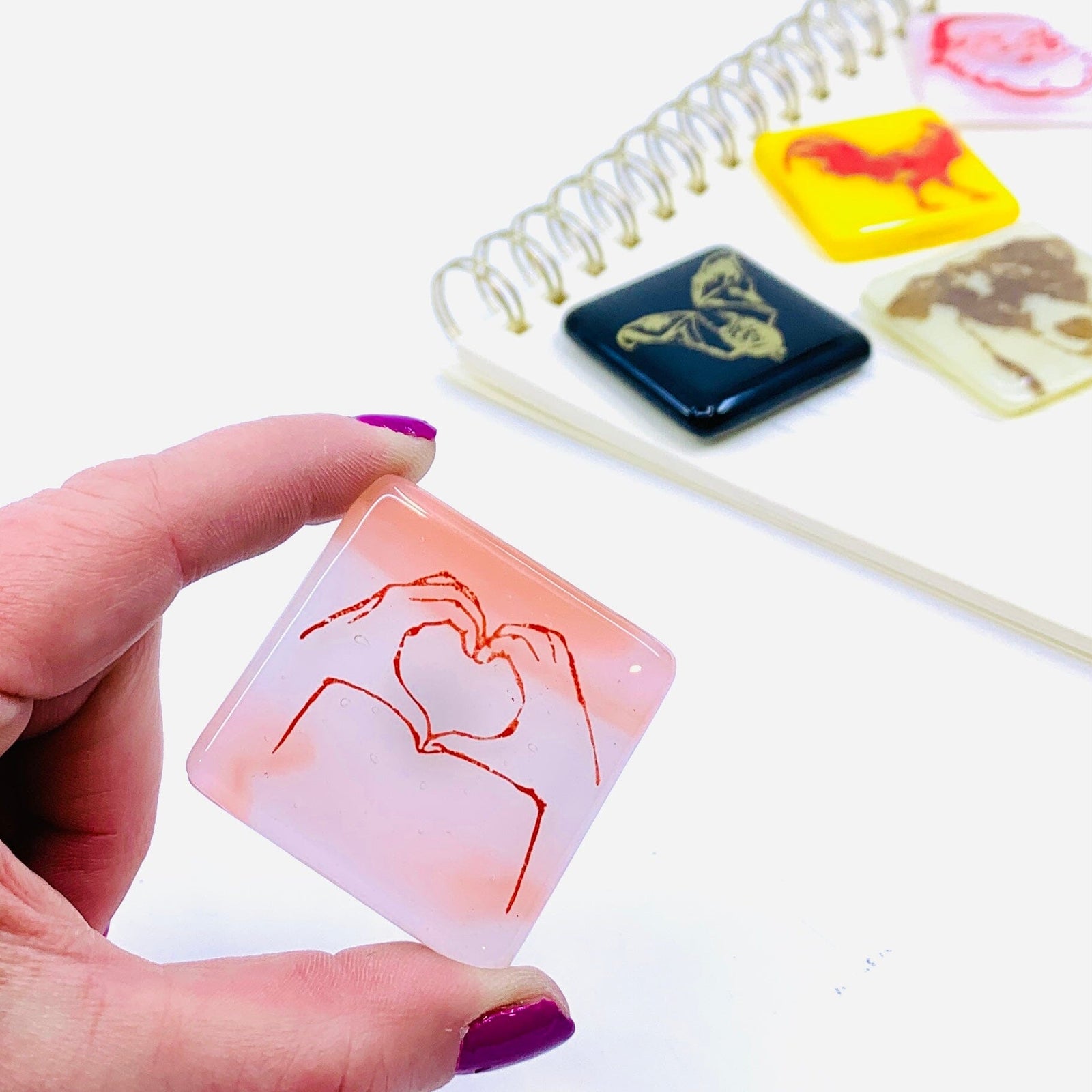 Nostalgic Glass Magnet, Love KiKu 