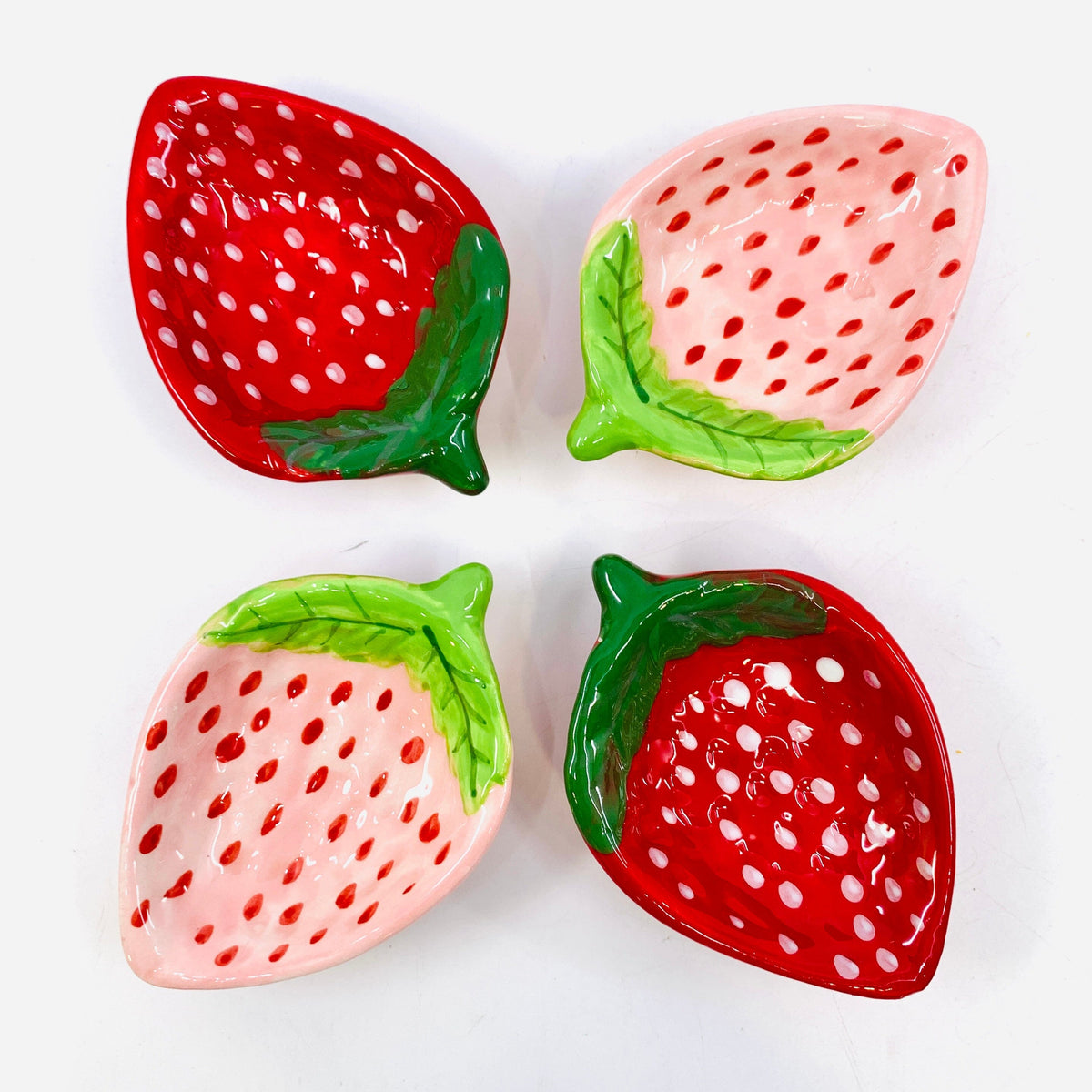 Strawberry Stoneware Dishes Creative Co-Op 