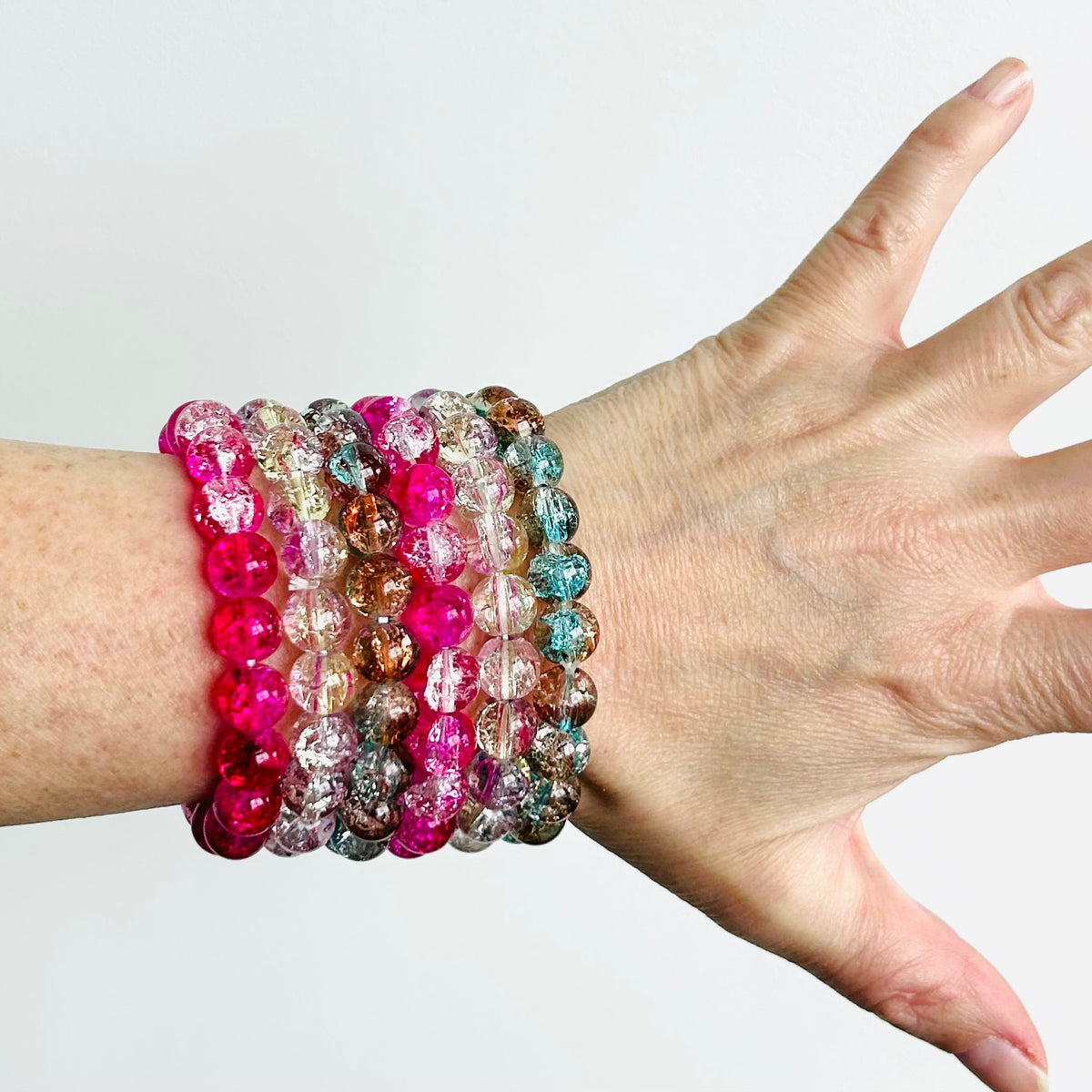 Crackle Glass Bracelets
