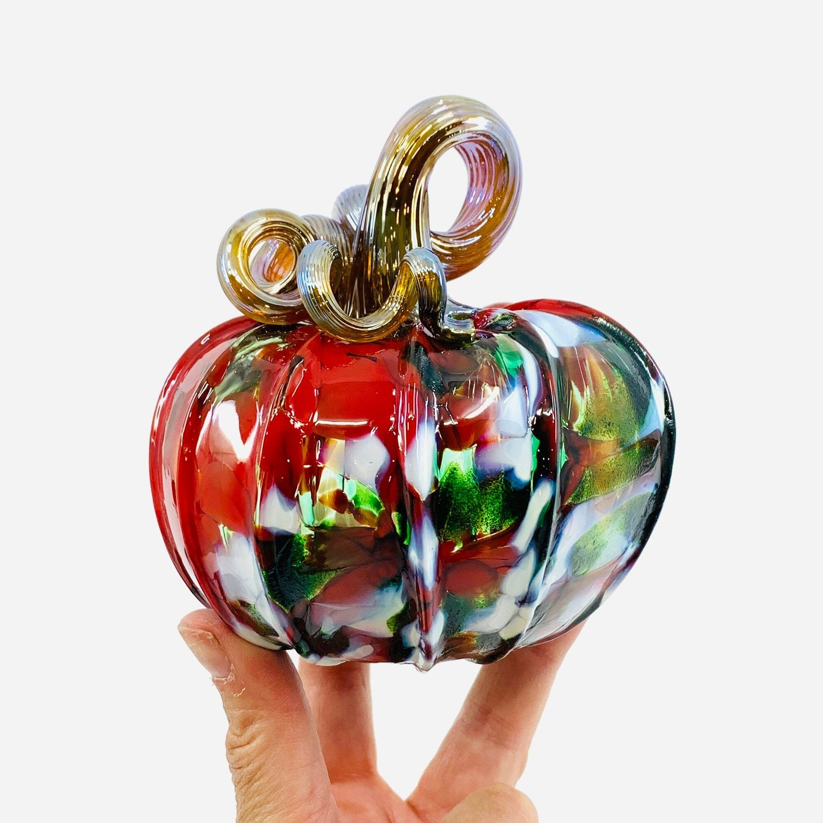 Daily Pumpkin 1368 Holiday Squat Gabby Luke Adams Glass Blowing Studio 