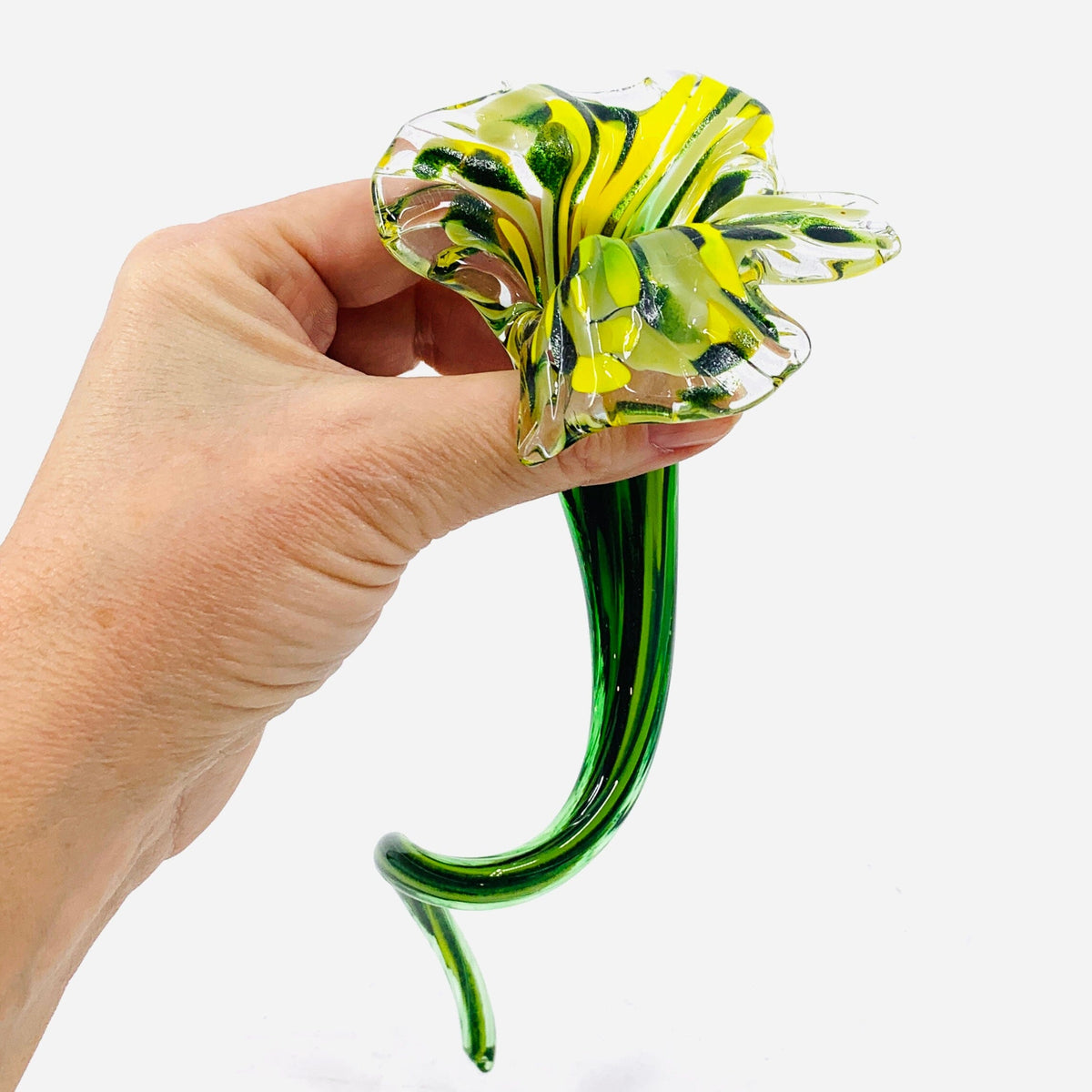 Pulled Glass Flower 17 Decor Luke Adams Glass Blowing Studio 