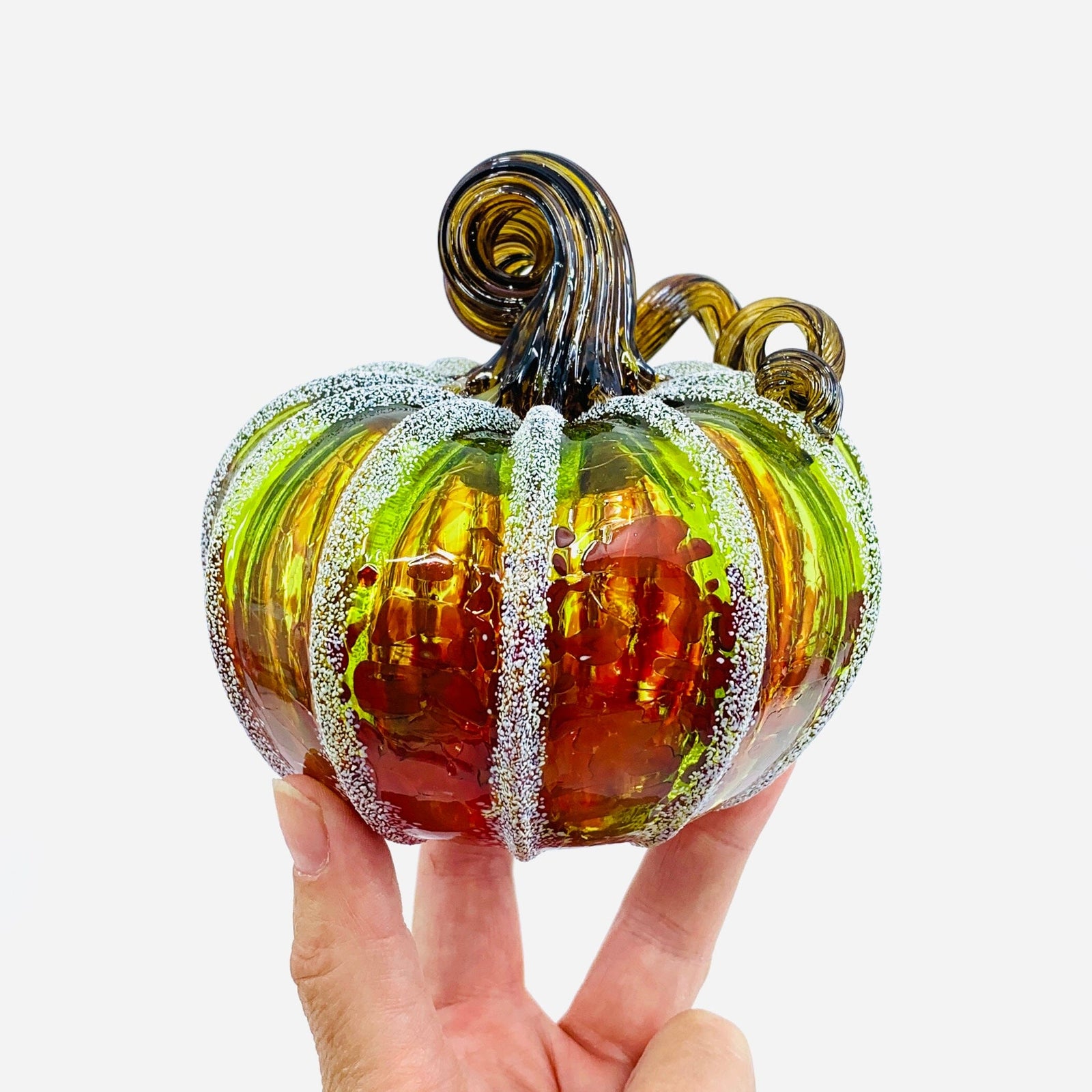 Daily Pumpkin 2527 Squat Gabby Luke Adams Glass Blowing Studio 