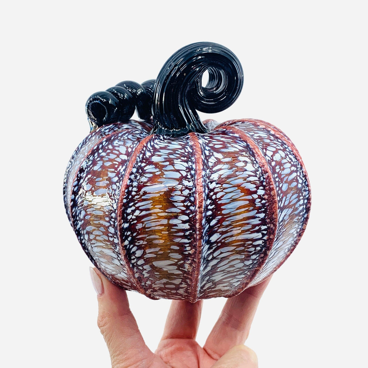 Best Pumpkin of The Day 570 Fall Shimmer Squat Daily Pumpkin Luke Adams Glass Blowing Studio 