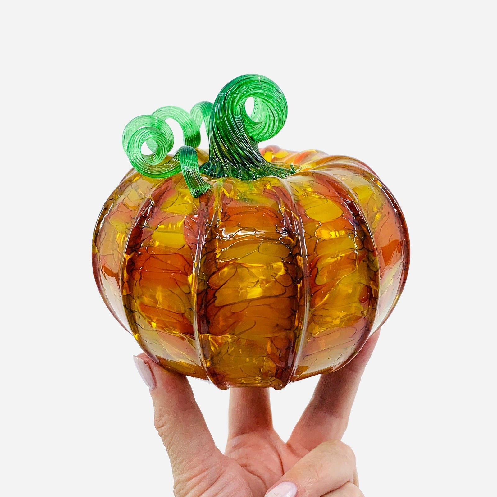 Daily Pumpkin 268 Fall Squat Daily Pumpkin Luke Adams Glass Blowing Studio 