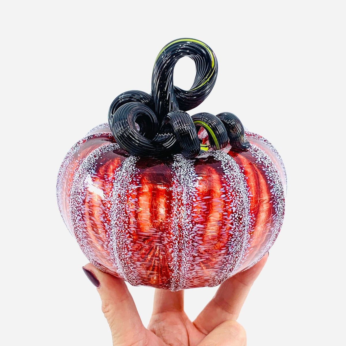 Daily Pumpkin 3898 Fall Squat Gabby Luke Adams Glass Blowing Studio 