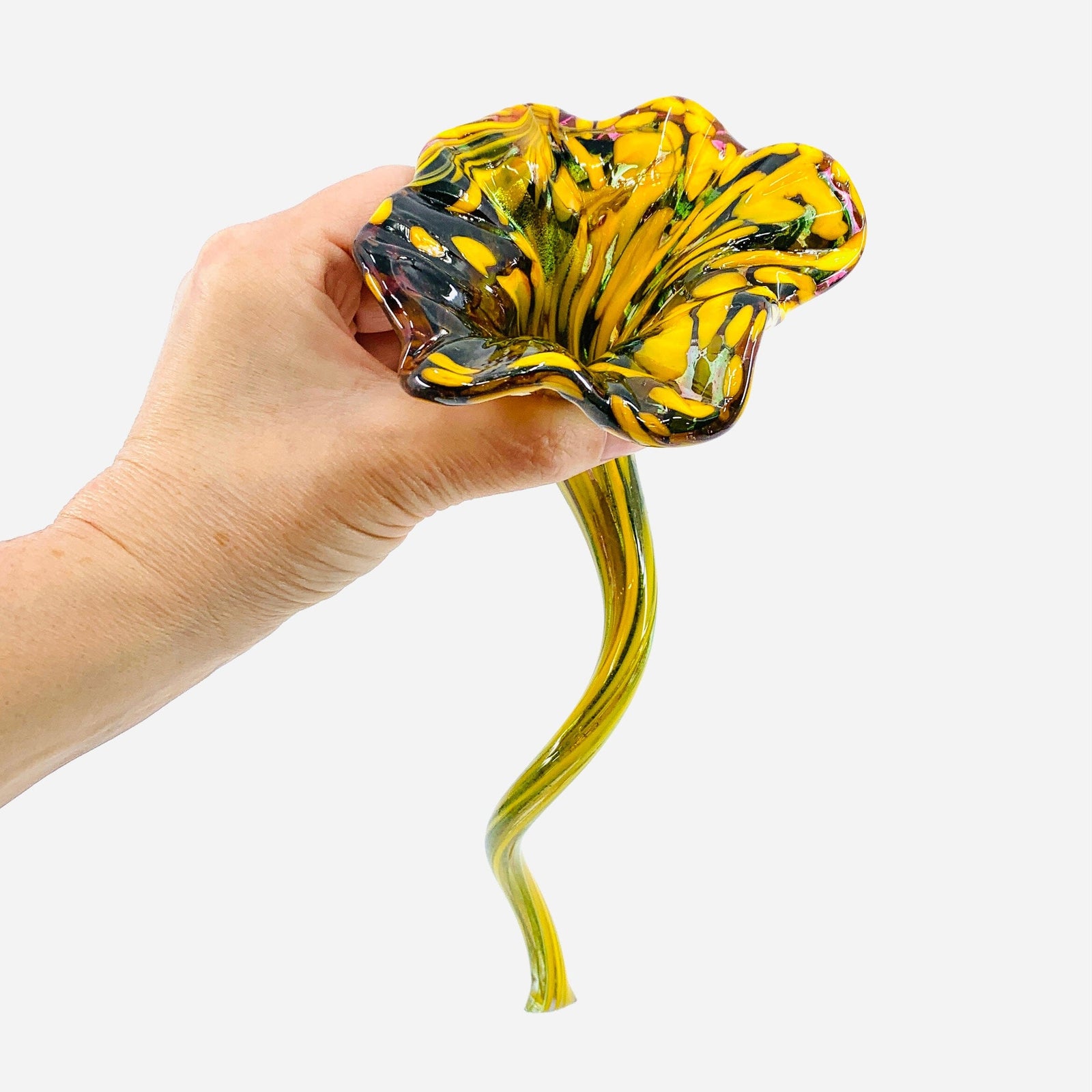 Pulled Glass Flower 64 Decor Luke Adams Glass Blowing Studio 