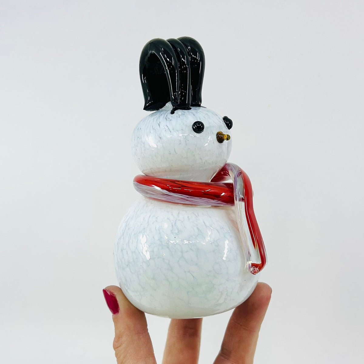 Daily Pumpkin 1889 Snowman “Elvis” Gabby Luke Adams Glass Blowing Studio 