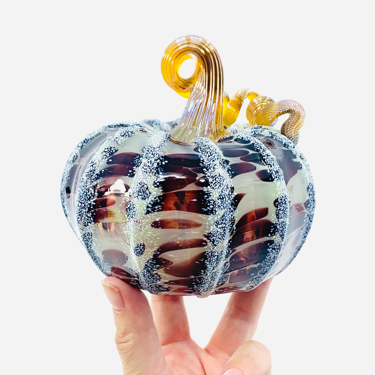 Daily Pumpkin 3718 Fall Squat Gabby Luke Adams Glass Blowing Studio 