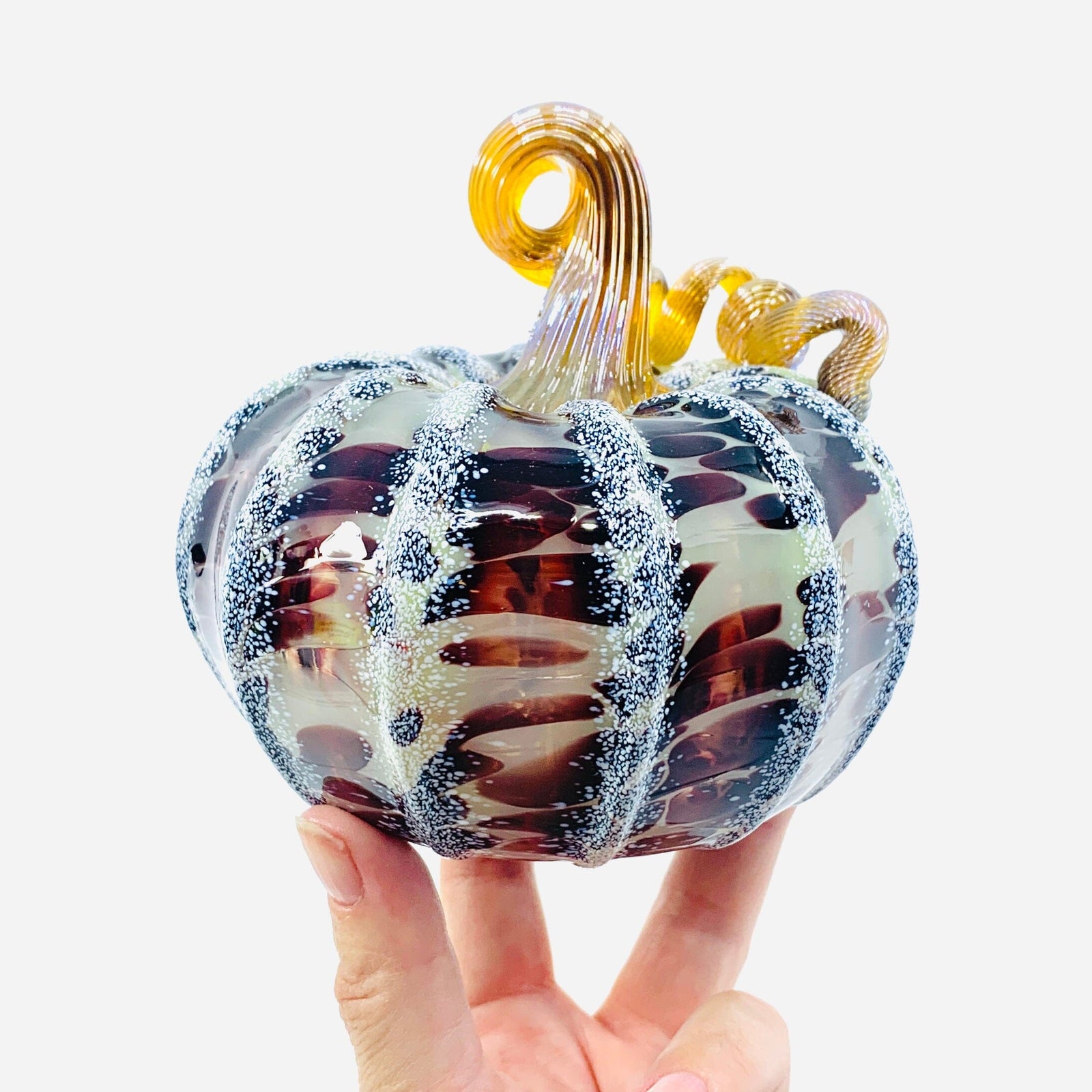 Daily Pumpkin 3718 Fall Squat Gabby Luke Adams Glass Blowing Studio 