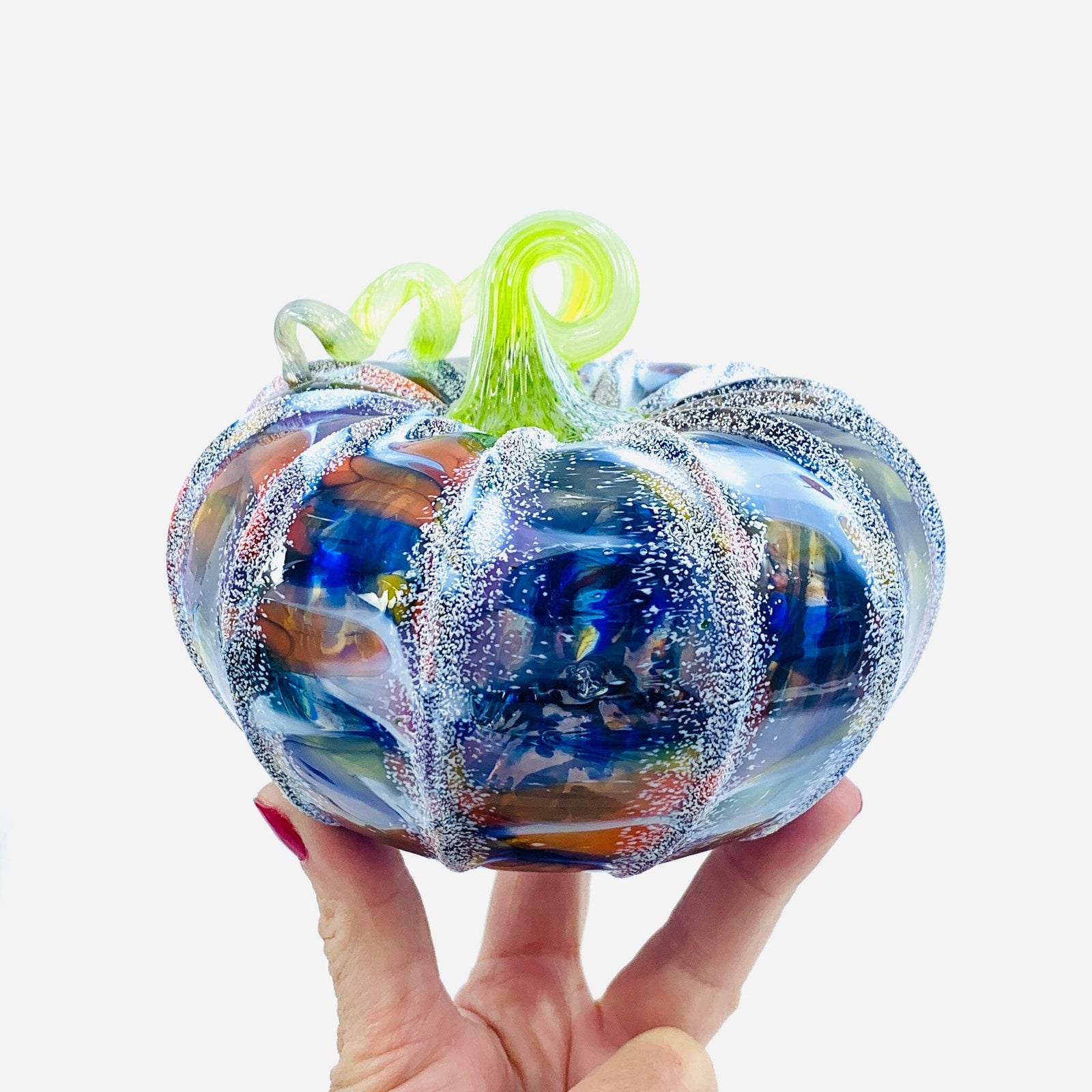 Daily Pumpkin 1859 Snowfall Squat Gabby Luke Adams Glass Blowing Studio 