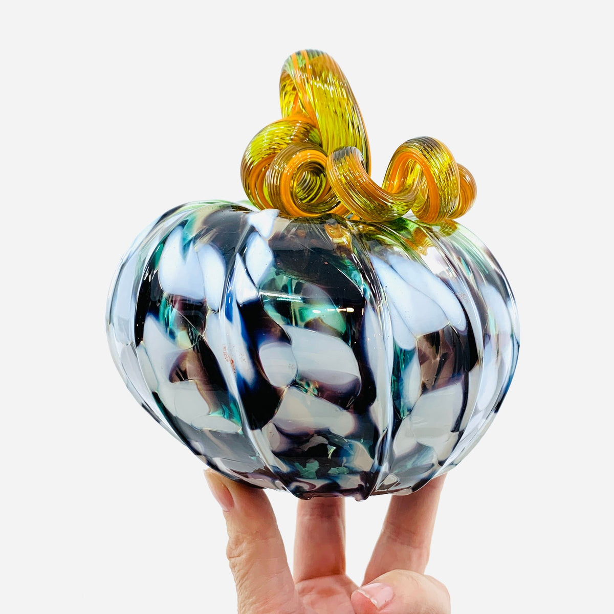 Daily Pumpkin 1251 Oops Squat Daily Pumpkin Luke Adams Glass Blowing Studio 