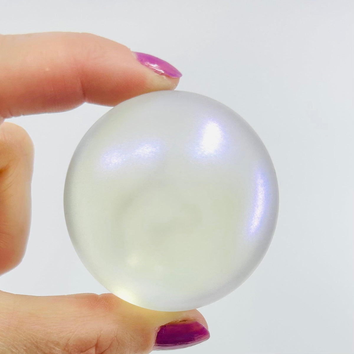 Rare Glass Unicorn Tears Miniature Henrietta Glass Iridescent Frosted 