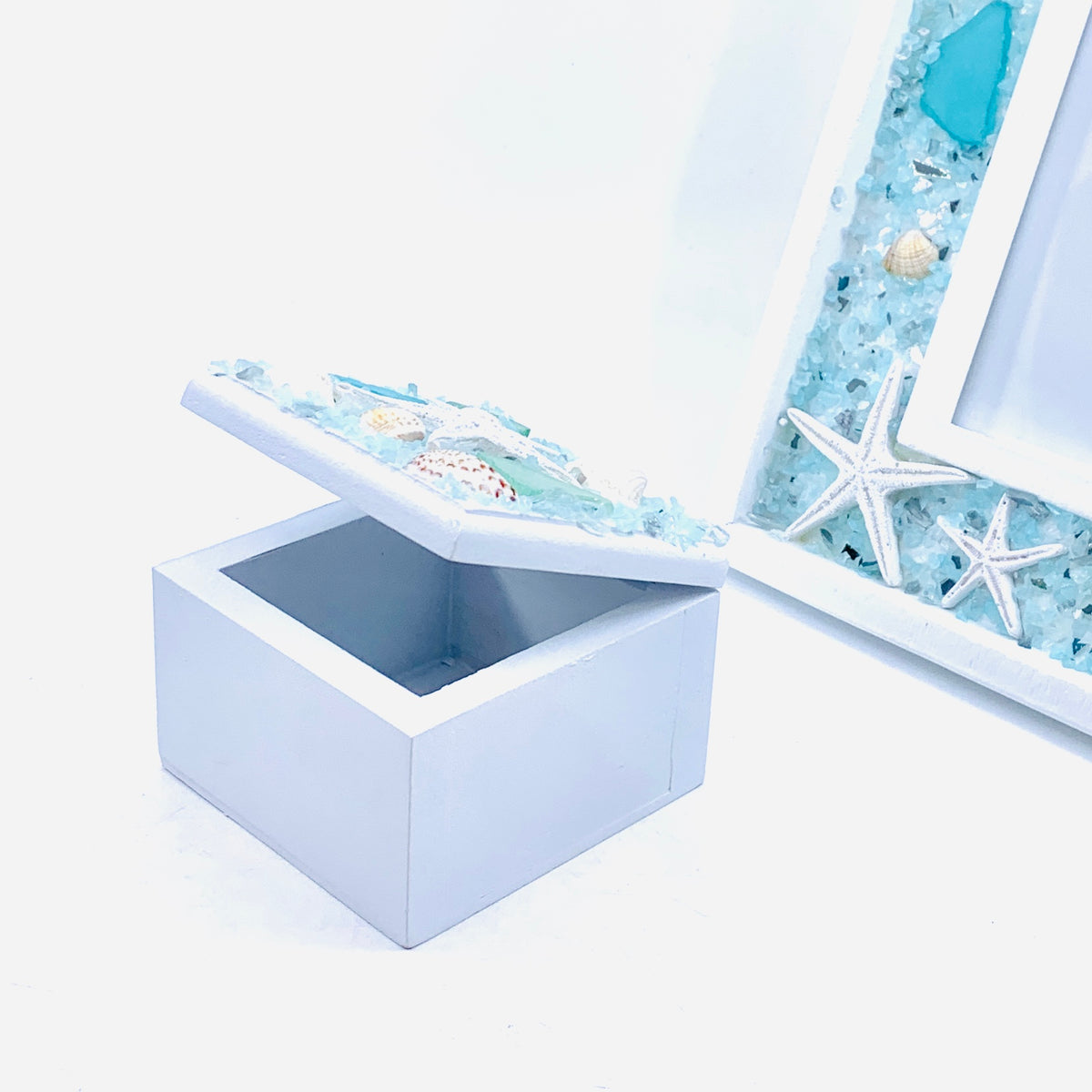 Sea Glass Trinket Box