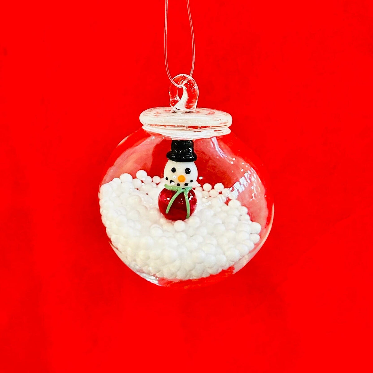 Glass Snow Globe Ornament, Snowman Decor Creative Co-op 