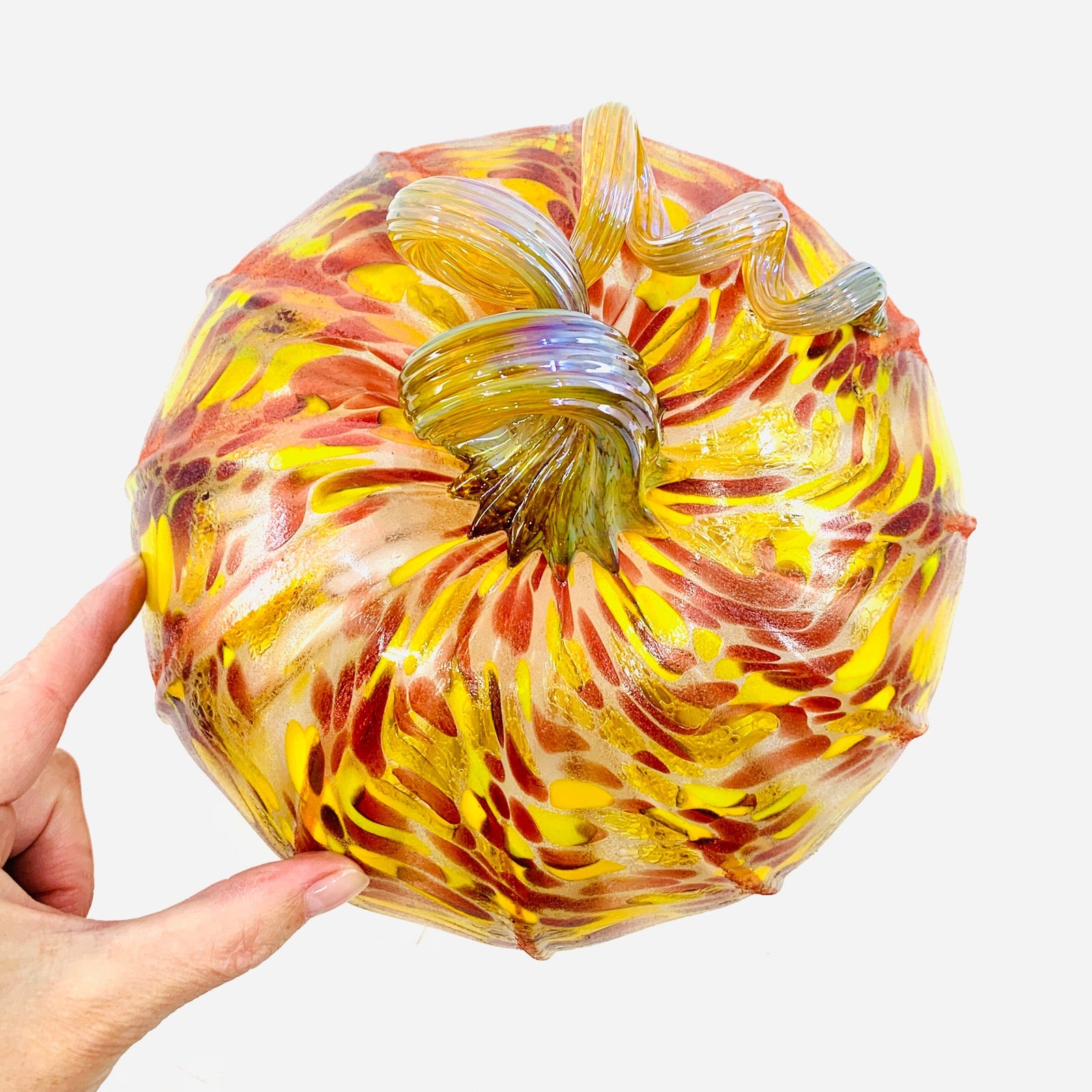 Daily Pumpkin 1319 Large Daily Pumpkin Luke Adams Glass Blowing Studio 