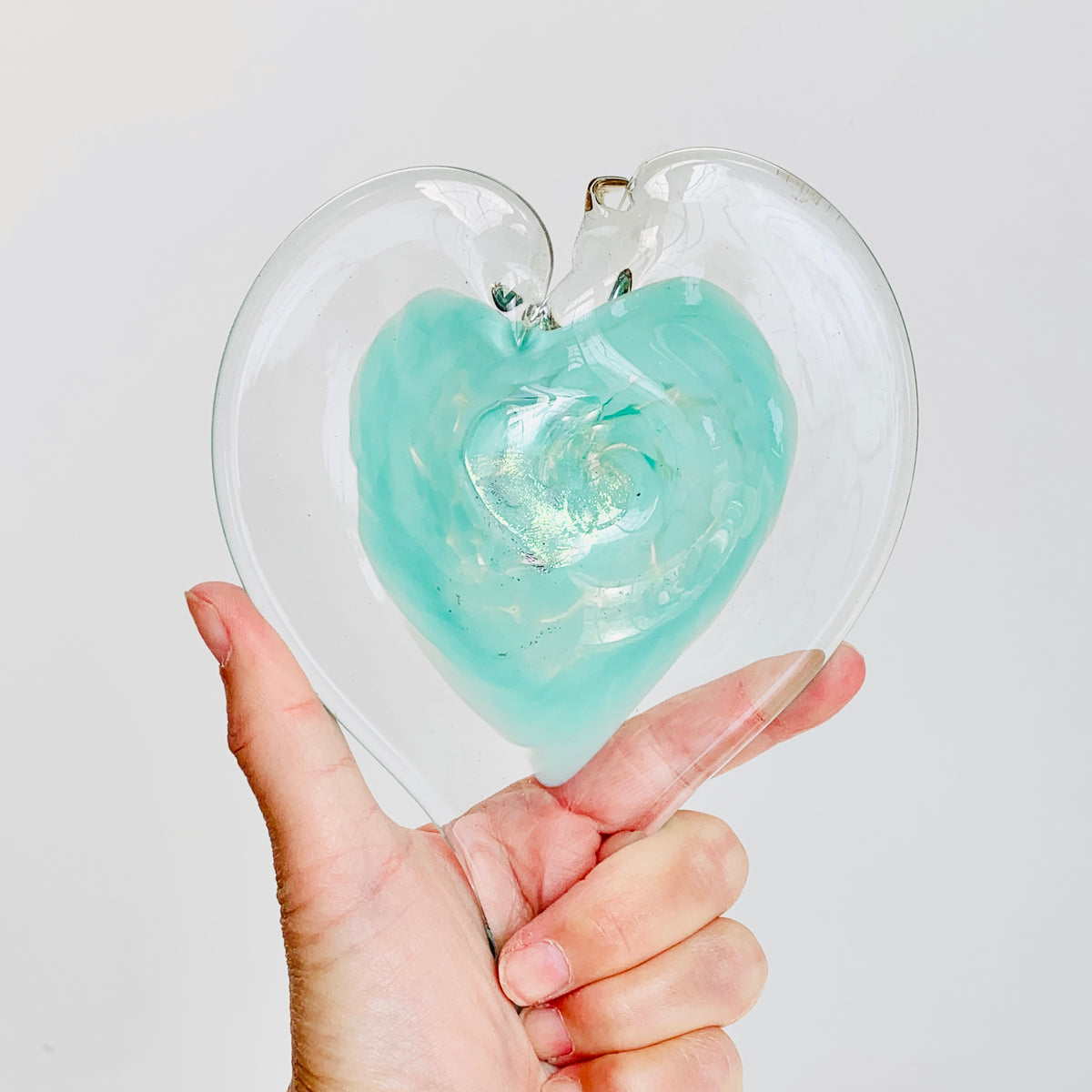 Daily Pumpkin 2238 Heart Suncatcher Ornament