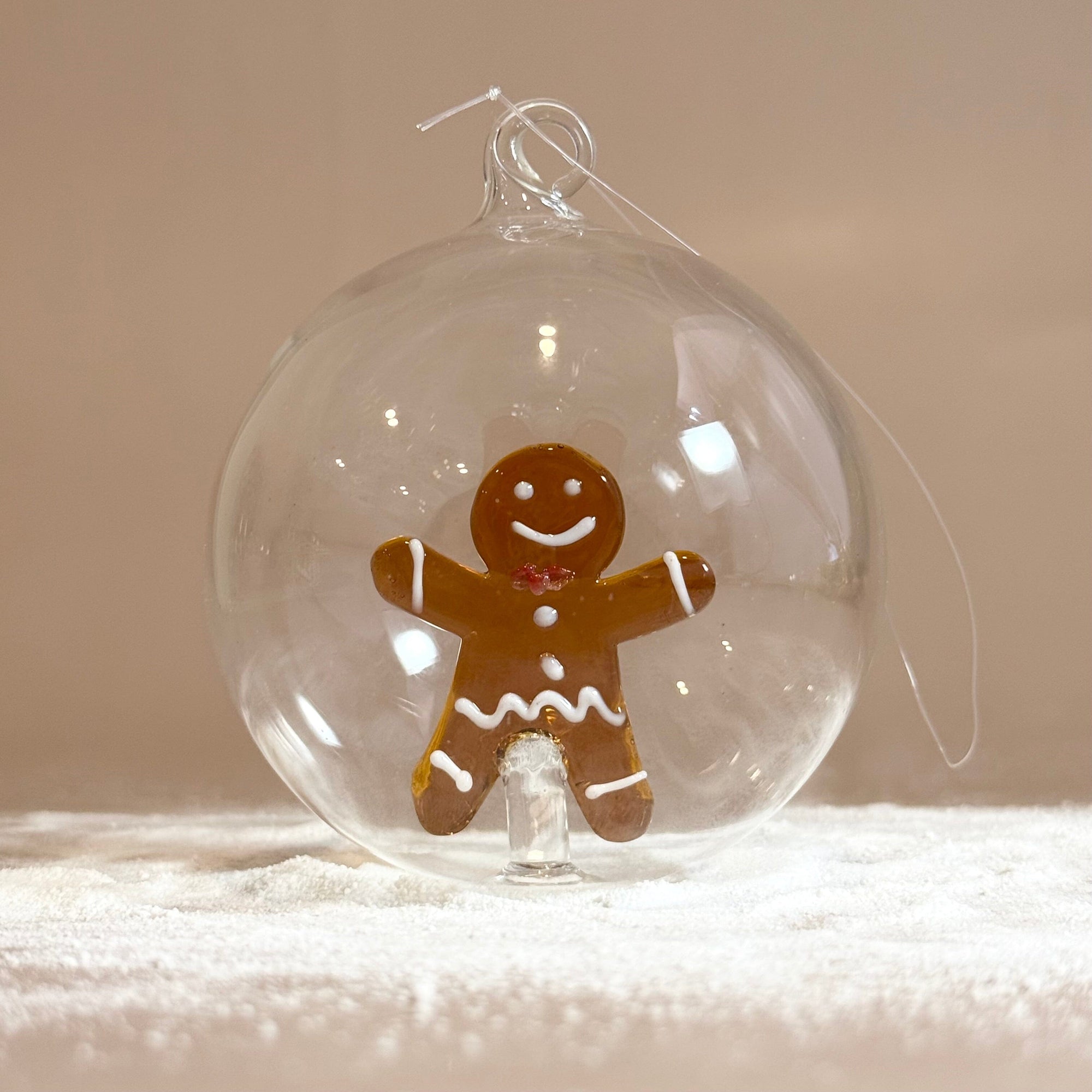 Glass Icon Ornament, Mr Gingerbread ICHENDORF 