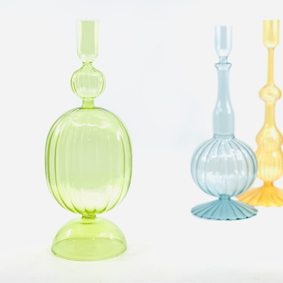 10" Glass Taper Holder Creative Co-Op 