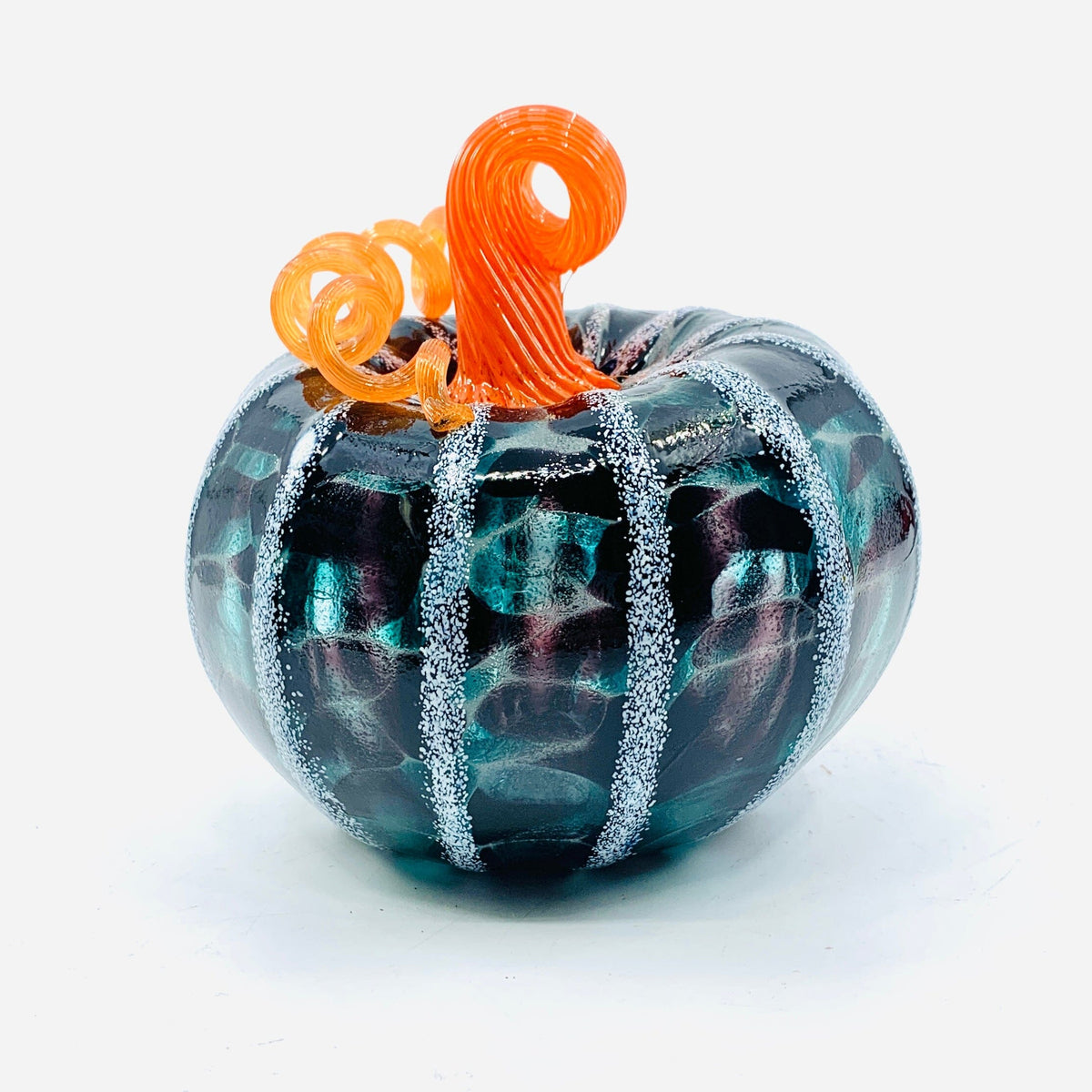 Daily Glow Pumpkin 3908 Fall Squat Gabby Luke Adams Glass Blowing Studio 