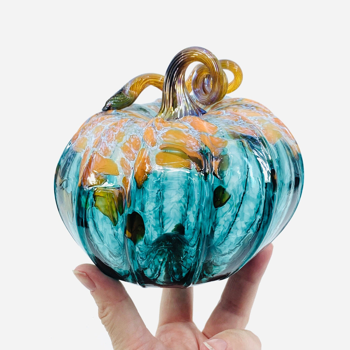 Daily Pumpkin 3719 Fall Squat Gabby Luke Adams Glass Blowing Studio 
