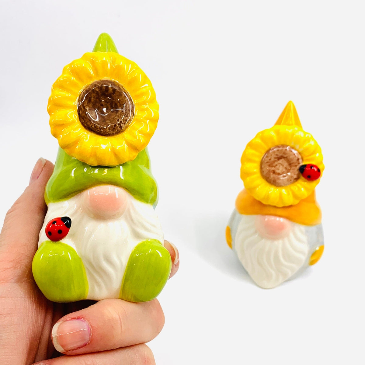 Sunflower Gnomes Salt and Pepper Shakers COSMOS 