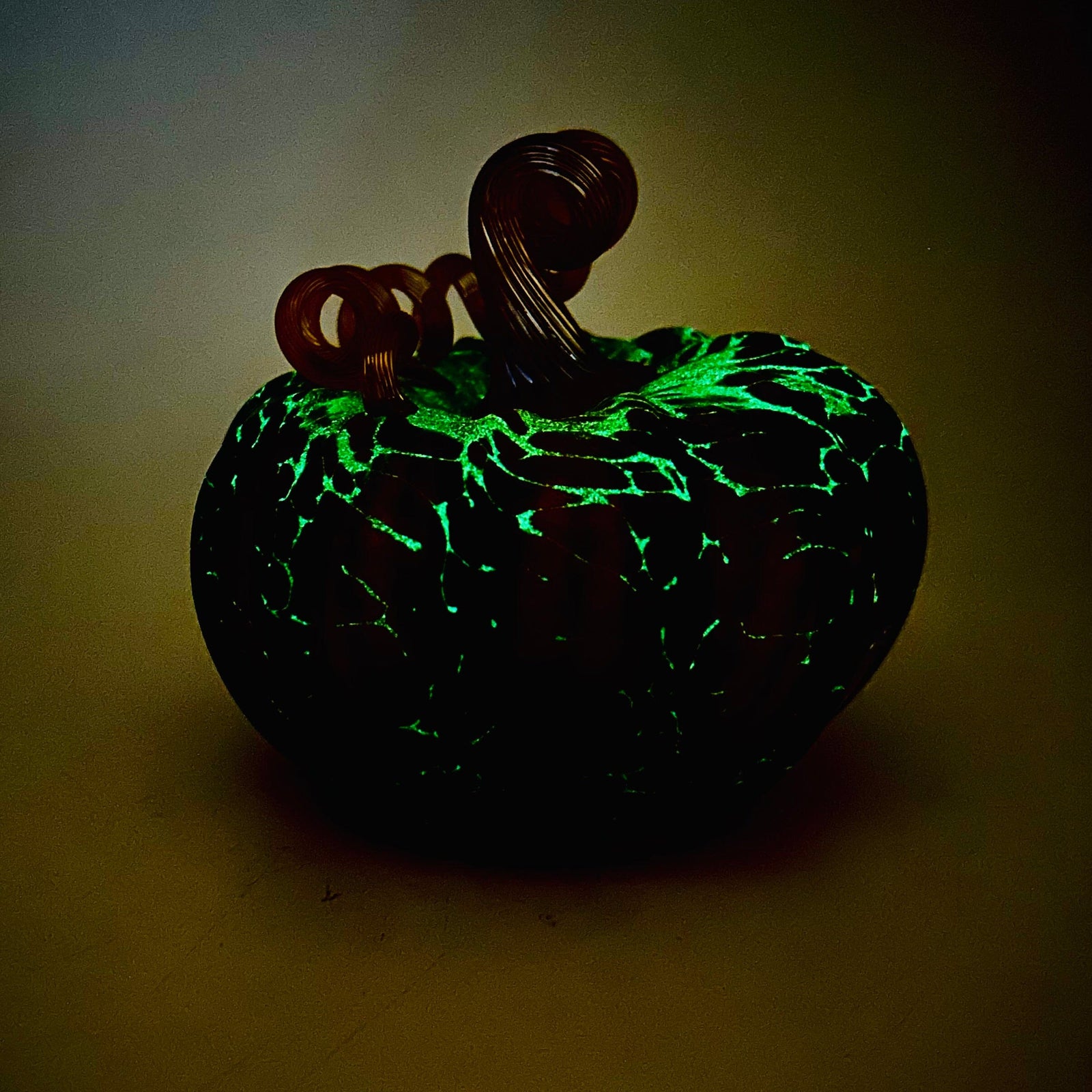 Daily Glow Pumpkin 3570 Fall Squat Gabby Luke Adams Glass Blowing Studio 