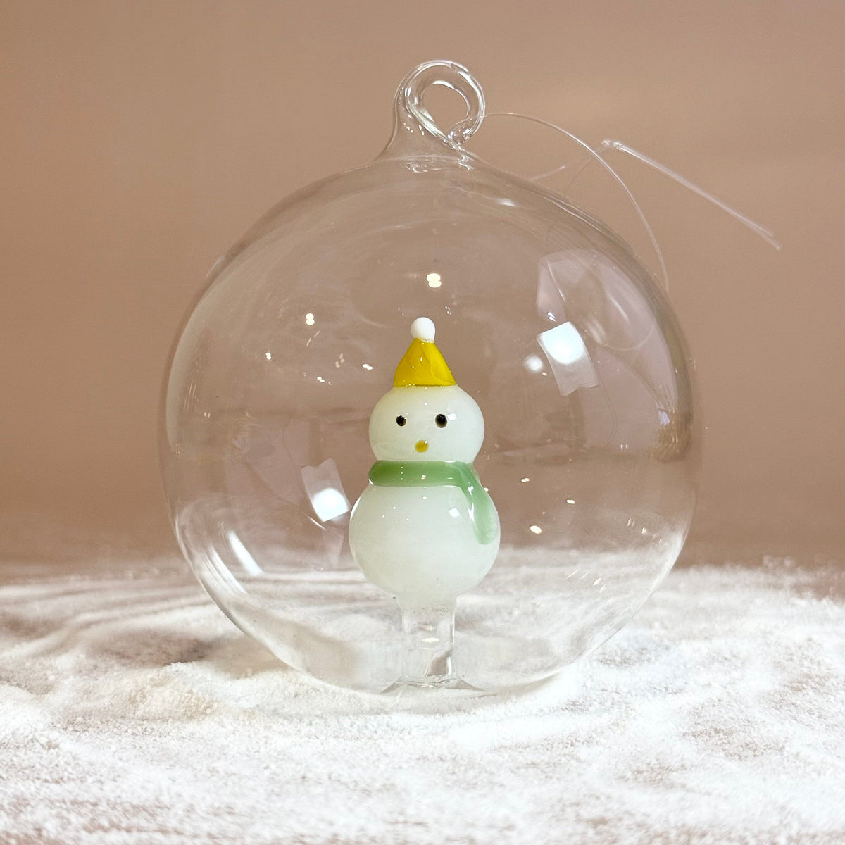 Glass Icon Ornament, Snowman ICHENDORF 