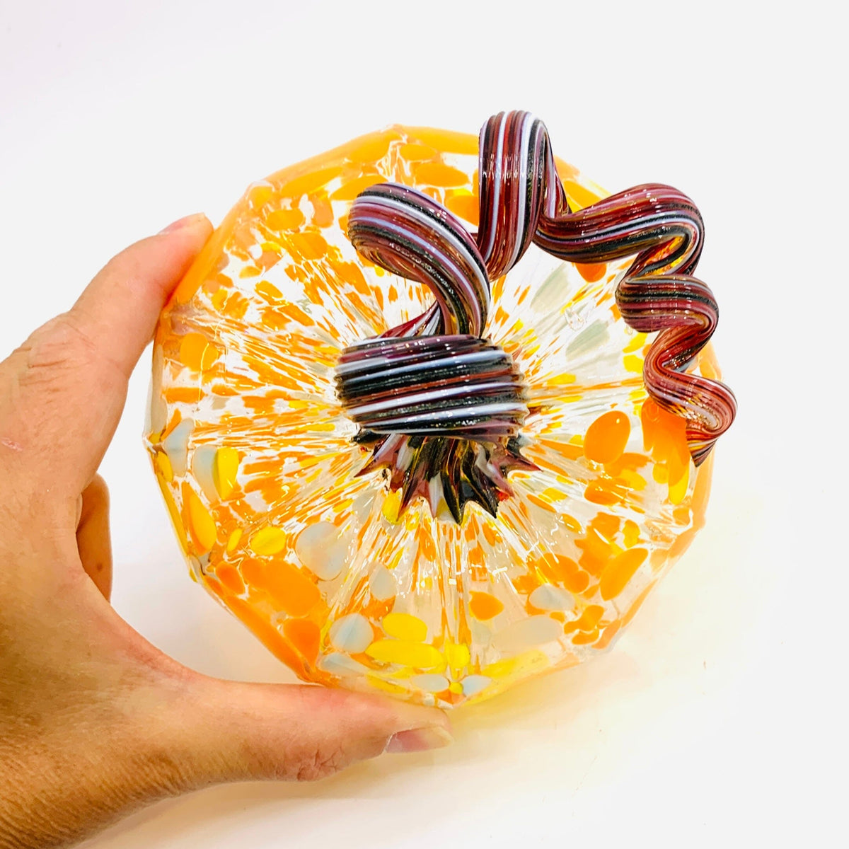 Daily Pumpkin 2788 Squat Gabby Luke Adams Glass Blowing Studio 